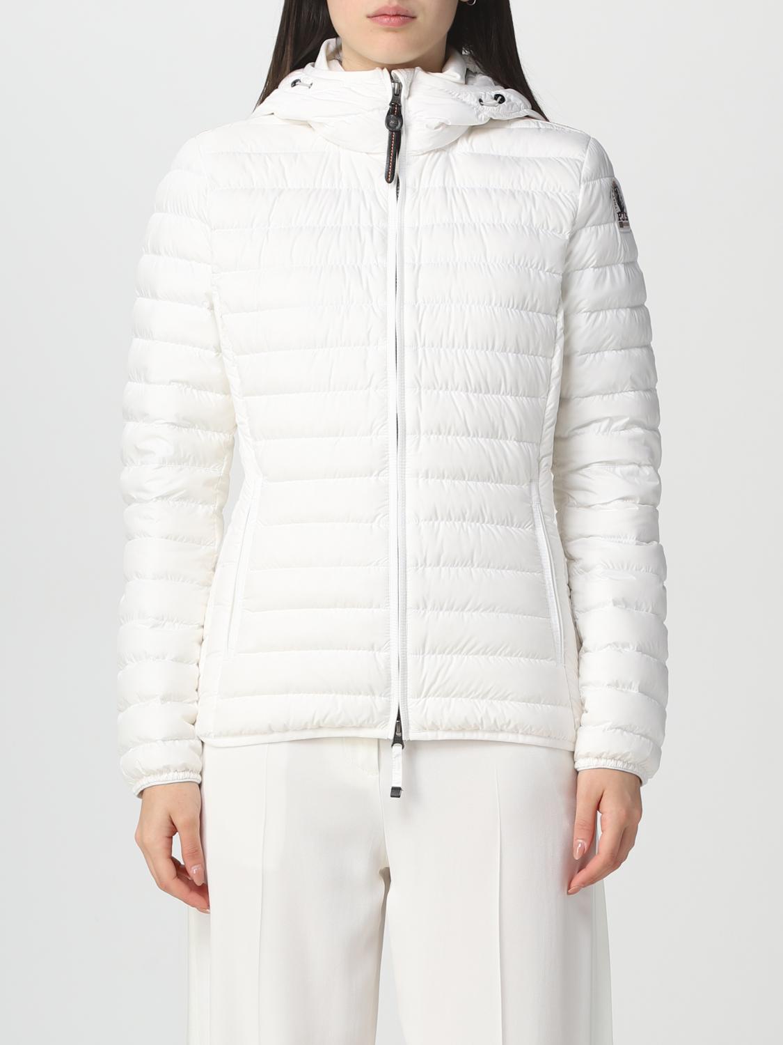 Parajumpers Damenjacke Weiss Steppjacke Mit Patch 