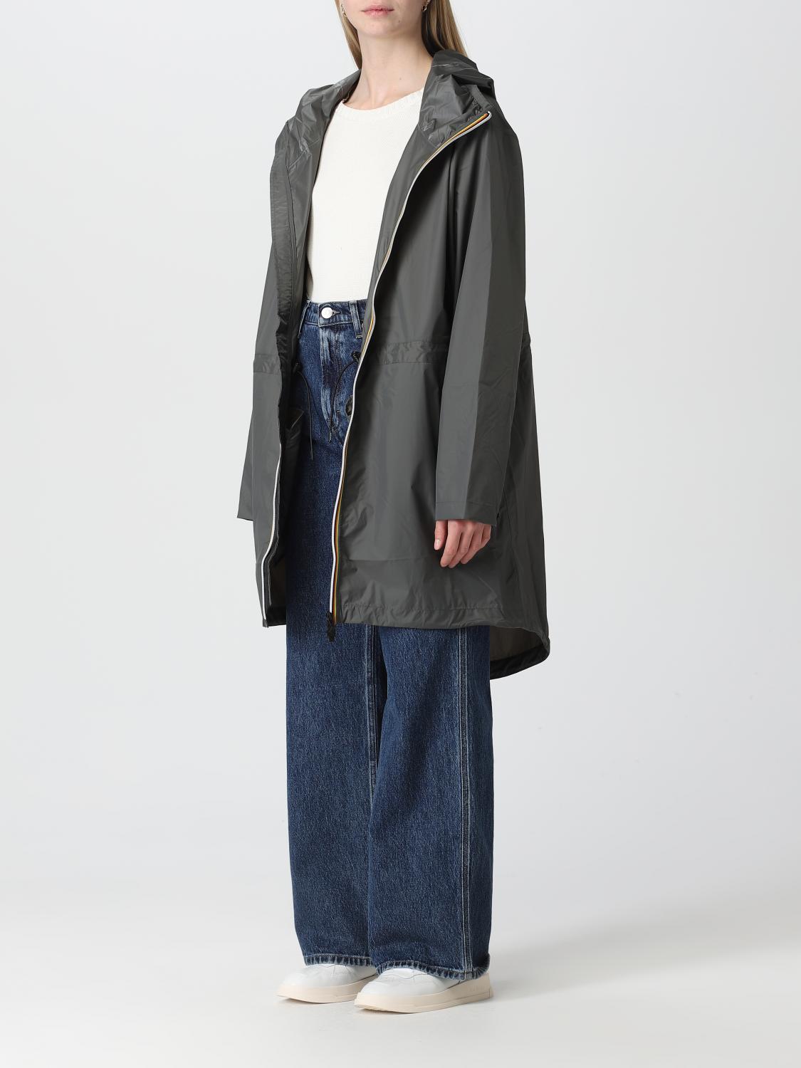 K-WAY JACKET: Coat woman K-way, Green - Img 3