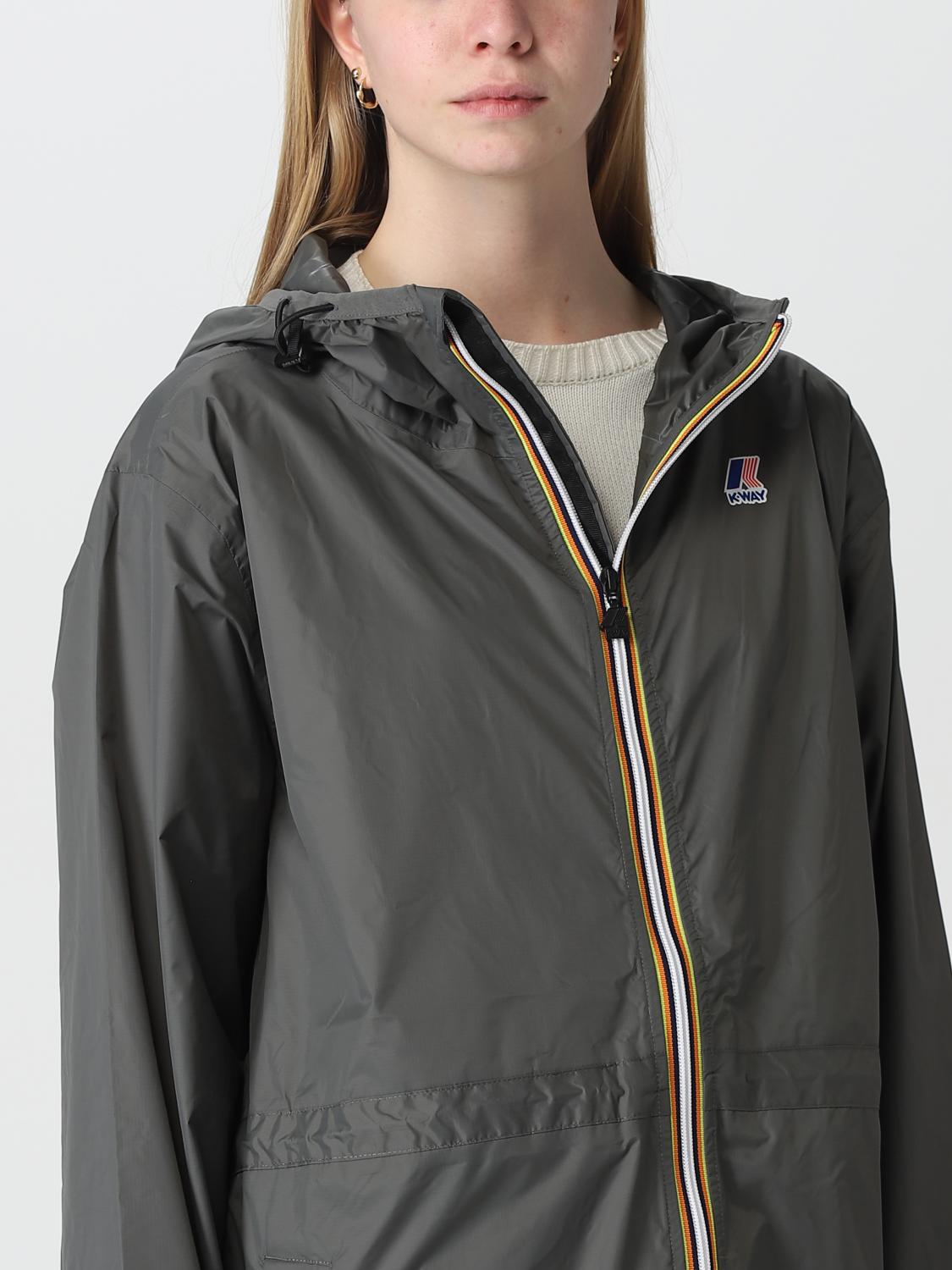 K-WAY JACKET: Coat woman K-way, Green - Img 4