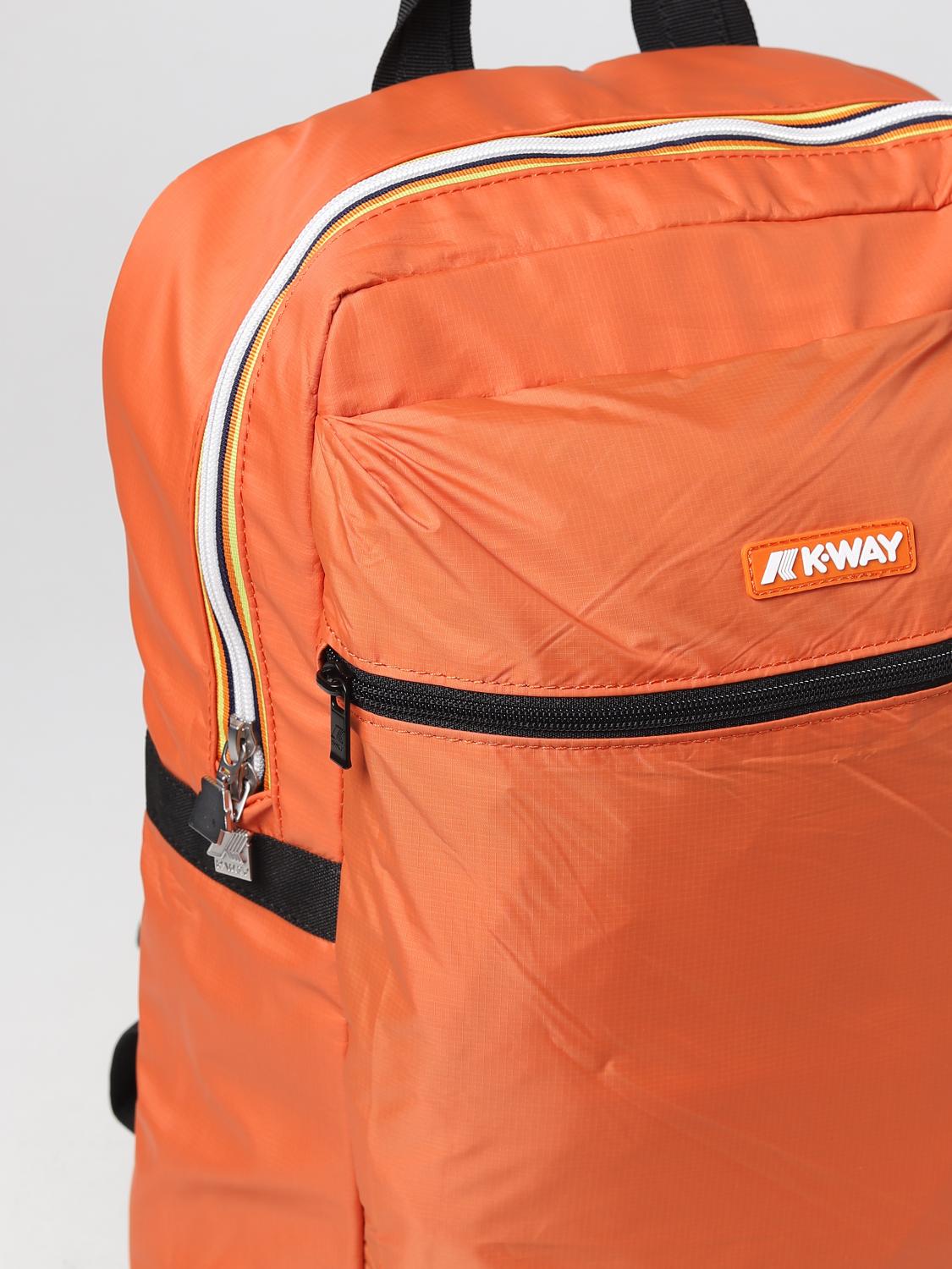 K-WAY ZAINO: Zaino Laon K-Way in nylon Ripstop , Arancione - Img 3