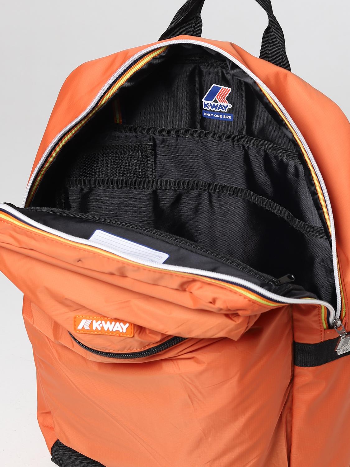 K-WAY ZAINO: Zaino Laon K-Way in nylon Ripstop , Arancione - Img 4