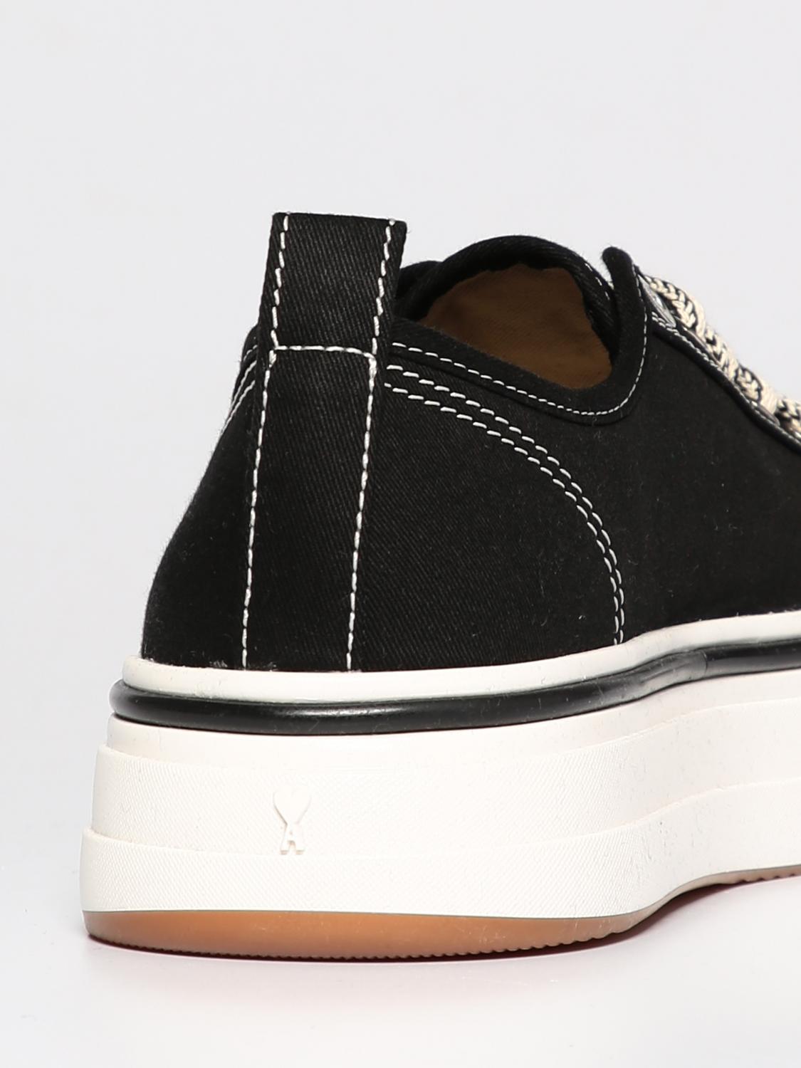 AMI PARIS SNEAKERS: Sneakers 1980 Ami Paris in canvas, Nero - Img 3