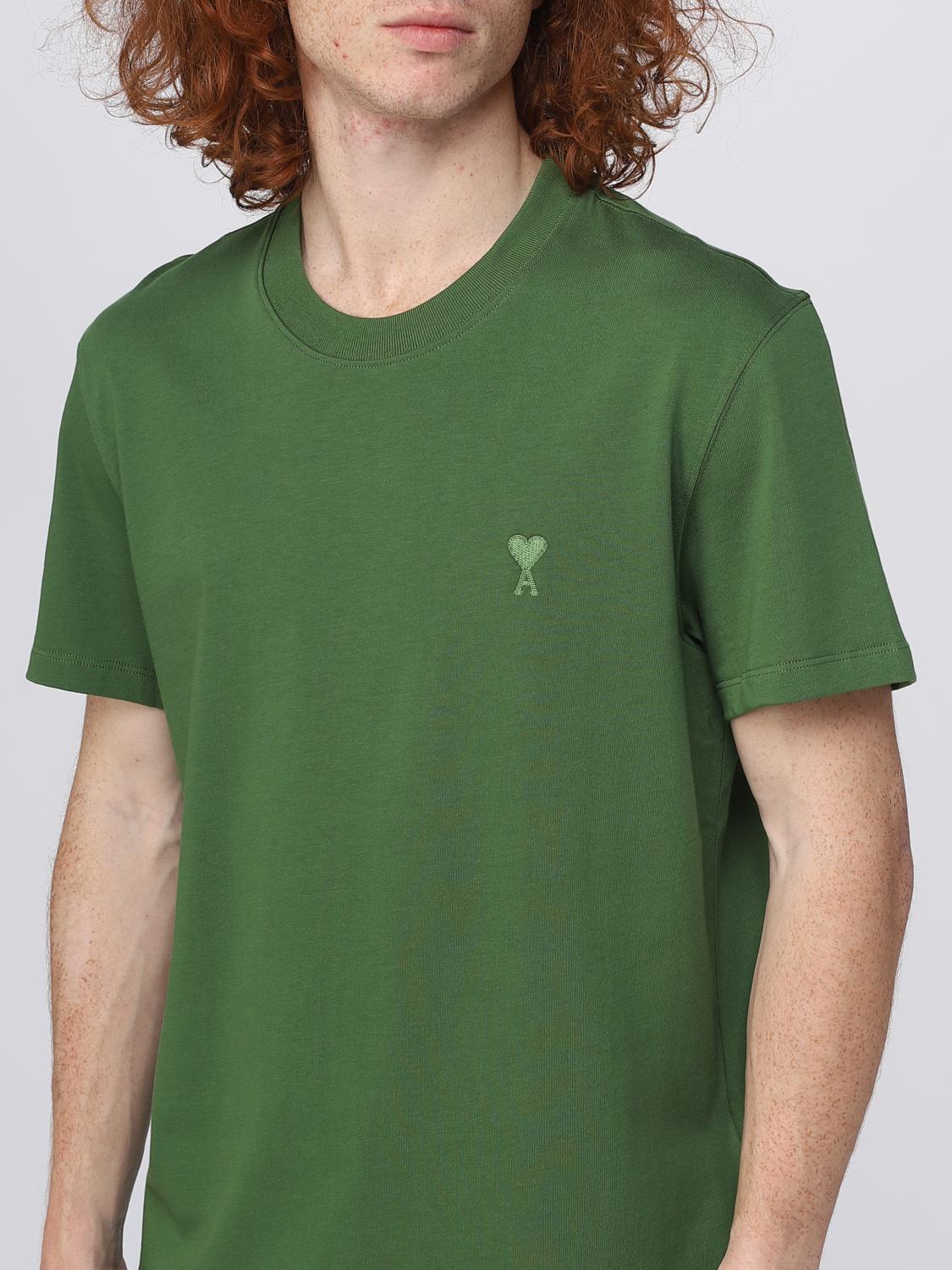 Tシャツ・カットソー AMI Men T Shirts E25UTS027726 Green Tシャツ・カットソー AMI Men T Shirts E25UTS027726 Green