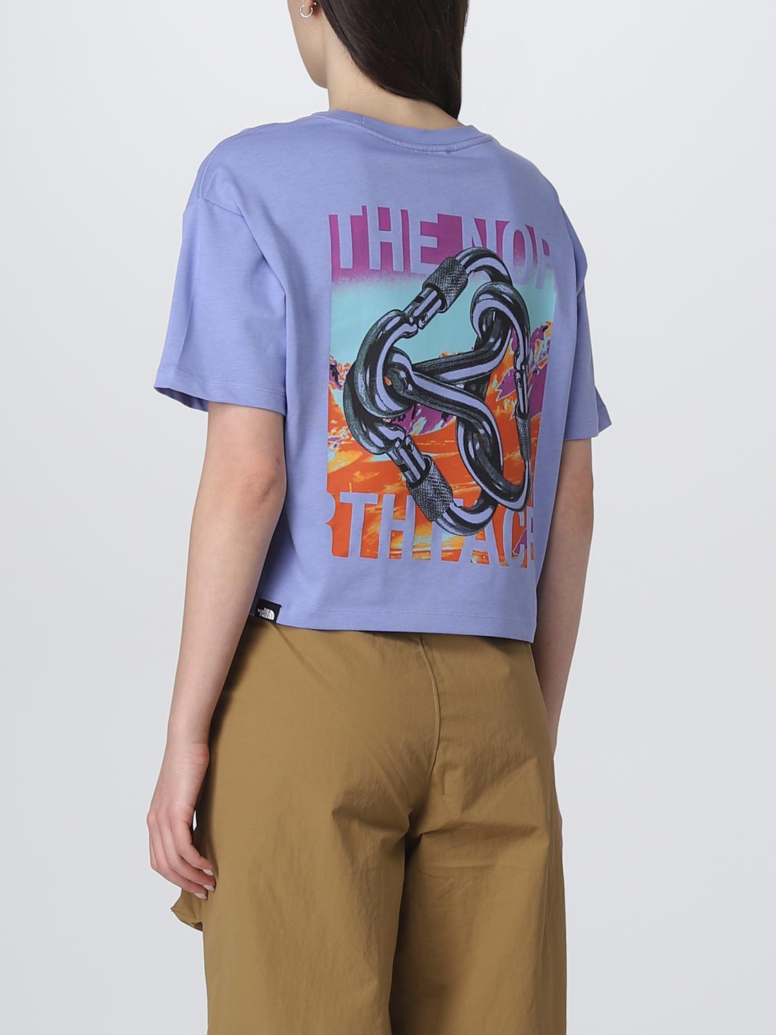 THE NORTH FACE T-SHIRTS: T-shirt The North Face in cotone, Azzurro - Img 2