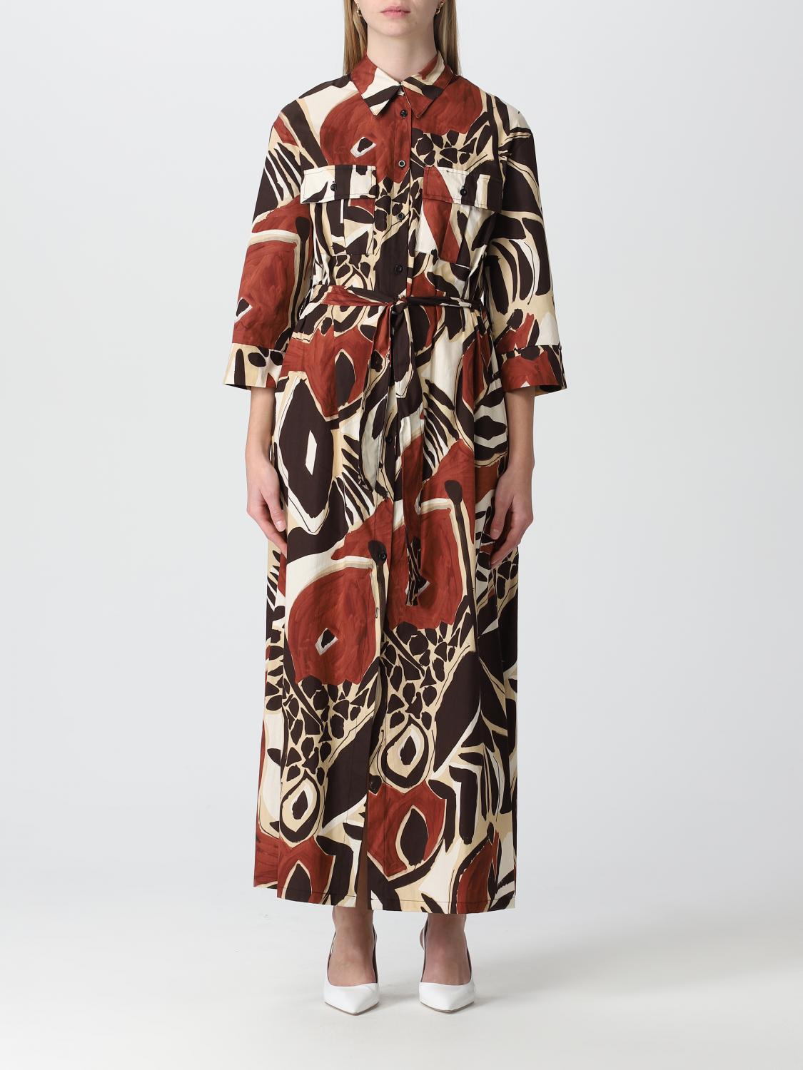 KAOS DRESS: Dress woman Kaos, Brown - Img 1