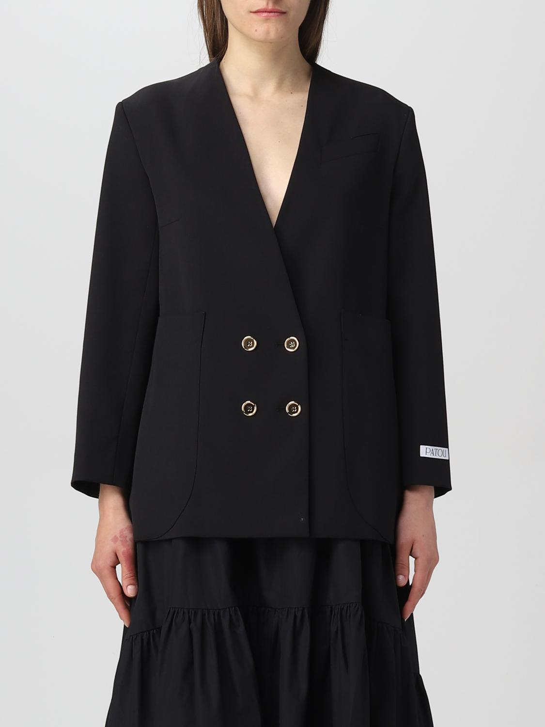 PATOU GIACCA: Giacca donna Patou, Nero - Img 1
