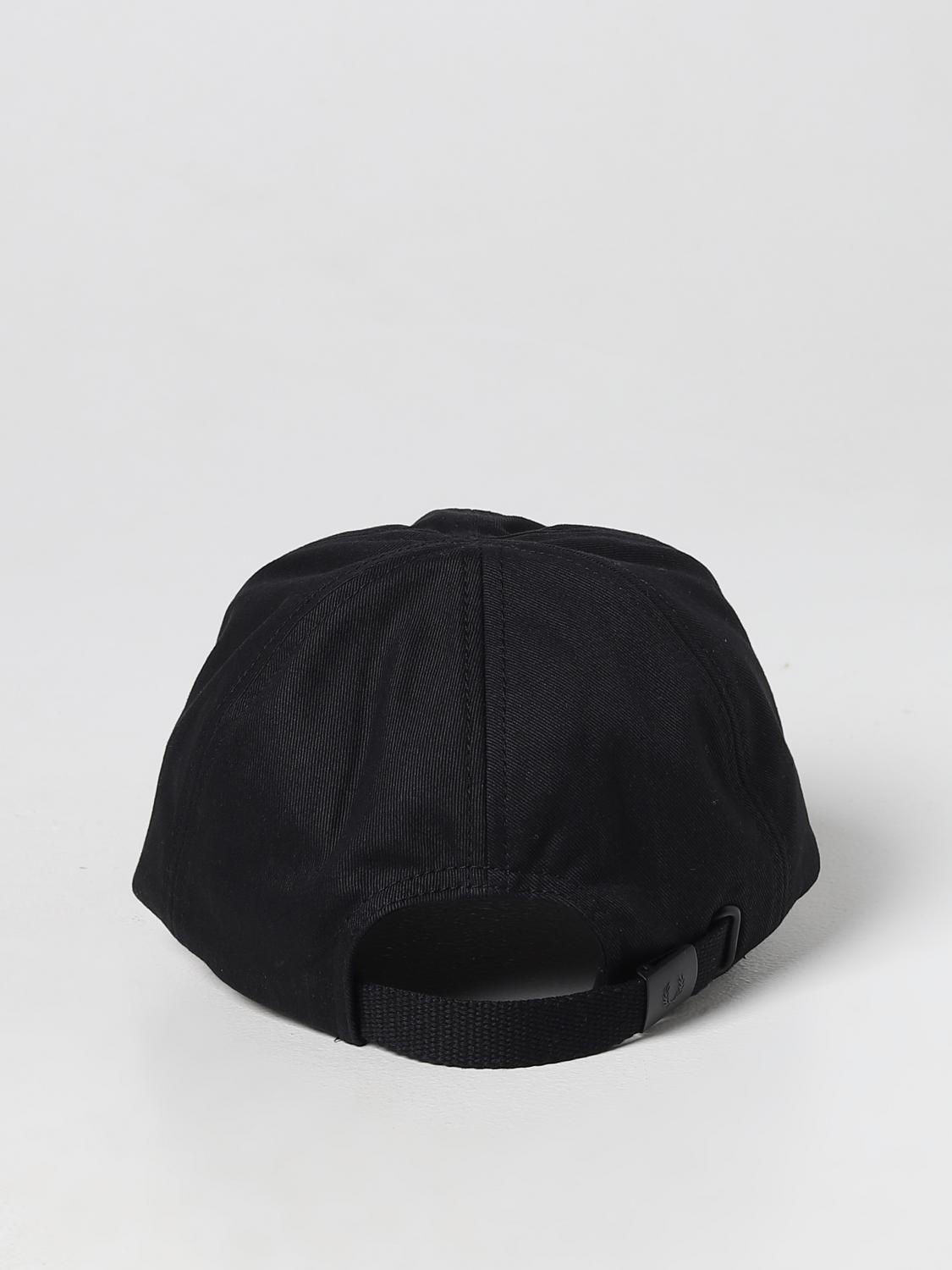 FRED PERRY CAPPELLO: Cappello Fred Perry in cotone con logo ricamato, Nero - Img 3