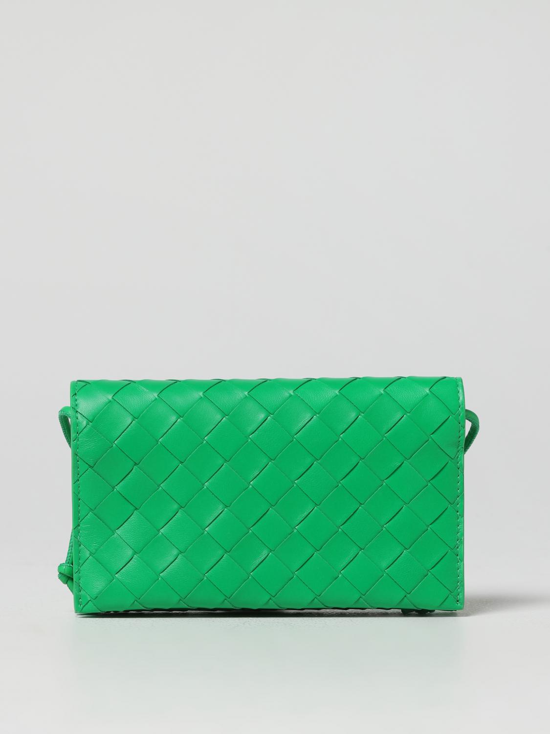 BOTTEGA VENETA MINI BAG: Wallet woman Bottega Veneta, Green - Img 1