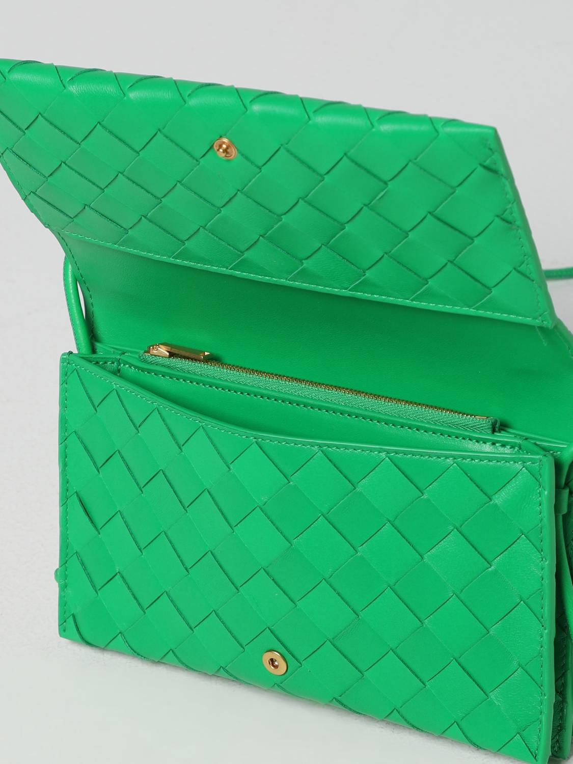 BOTTEGA VENETA MINI BAG: Wallet woman Bottega Veneta, Green - Img 4