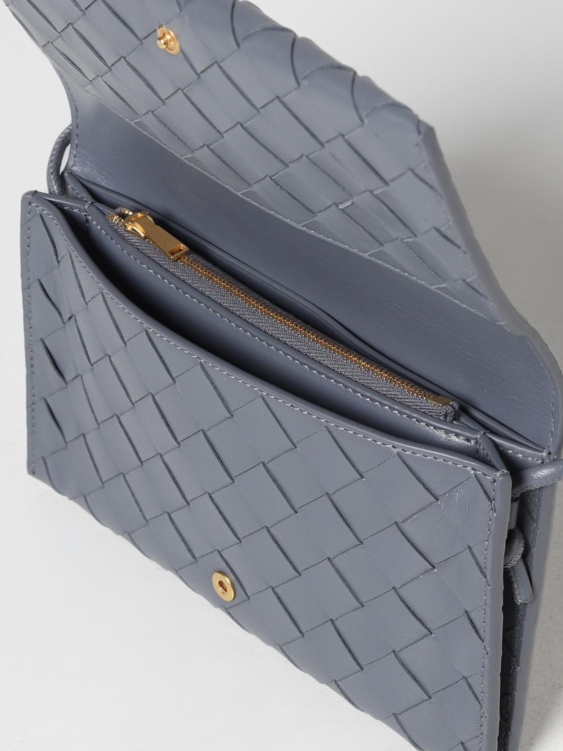 BOTTEGA VENETA MINI BAG: Wallet woman Bottega Veneta, Grey - Img 4