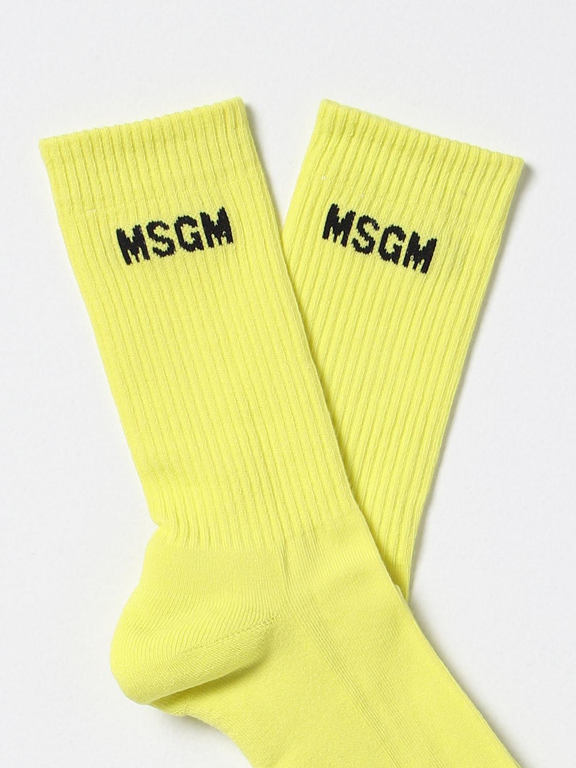 MSGM CALCETINES: Lencería mujer MSGM, Amarillo - Img 2