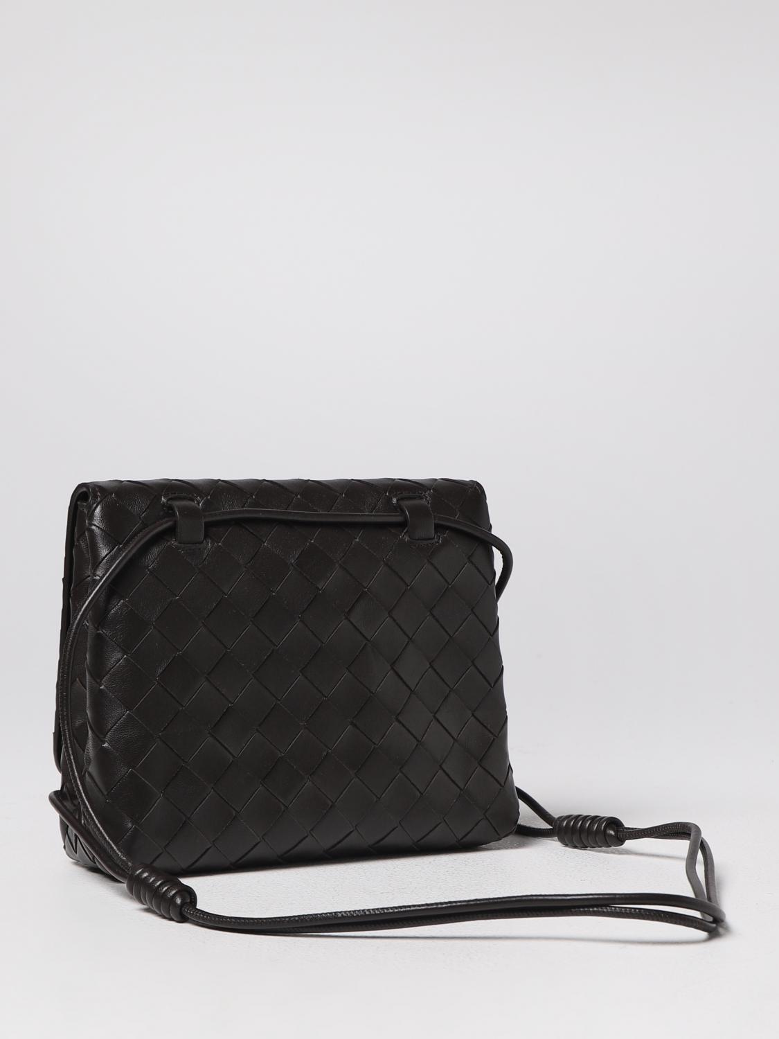 BOTTEGA VENETA BORSA MINI: Borsa Bottega Veneta in pelle intrecciata, Marrone - Img 2