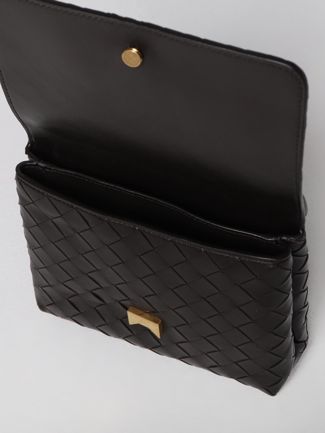 BOTTEGA VENETA BORSA MINI: Borsa Bottega Veneta in pelle intrecciata, Marrone - Img 4