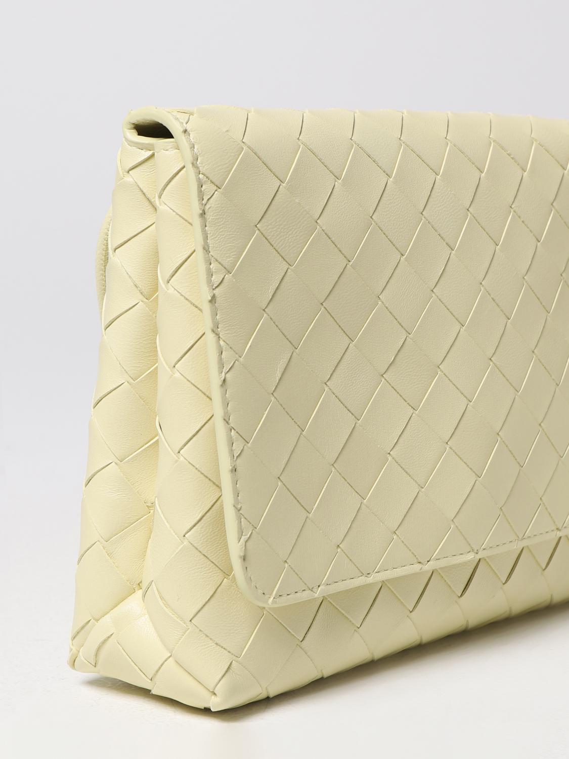 BOTTEGA VENETA BORSA MINI: Borsa Bottega Veneta in pelle intrecciata, Panna - Img 3