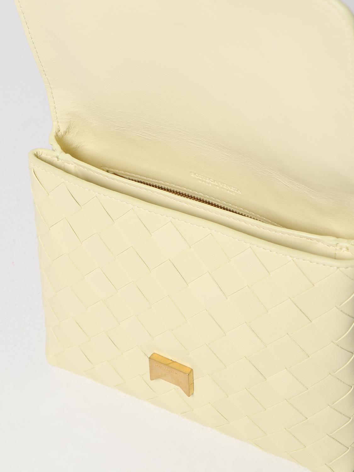 BOTTEGA VENETA BORSA MINI: Borsa Bottega Veneta in pelle intrecciata, Panna - Img 4