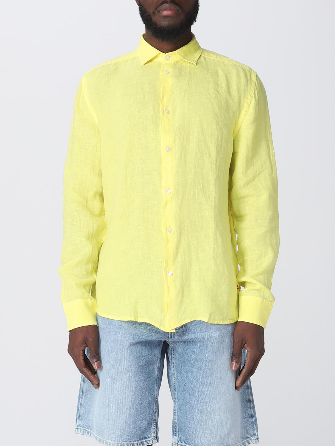 PEUTEREY CAMICIA: Camicia Peuterey in lino, Giallo - Img 1