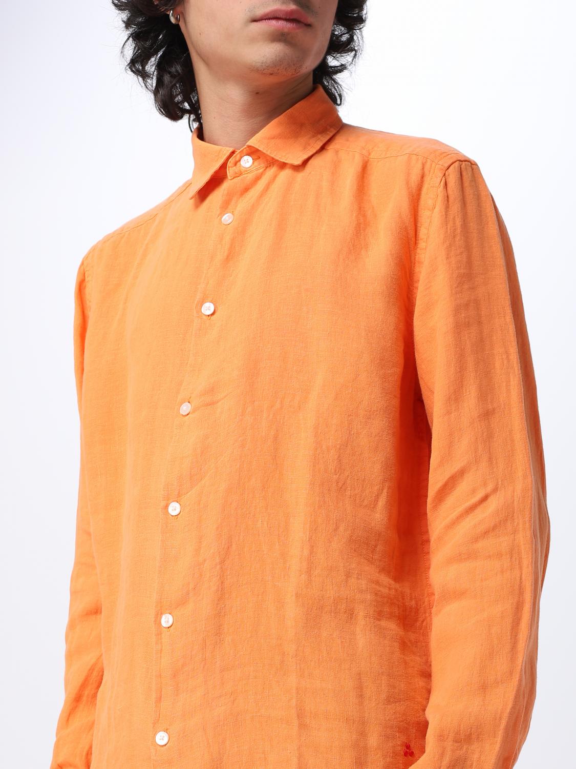 PEUTEREY CAMICIA: Camicia Peuterey in lino, Arancione - Img 3