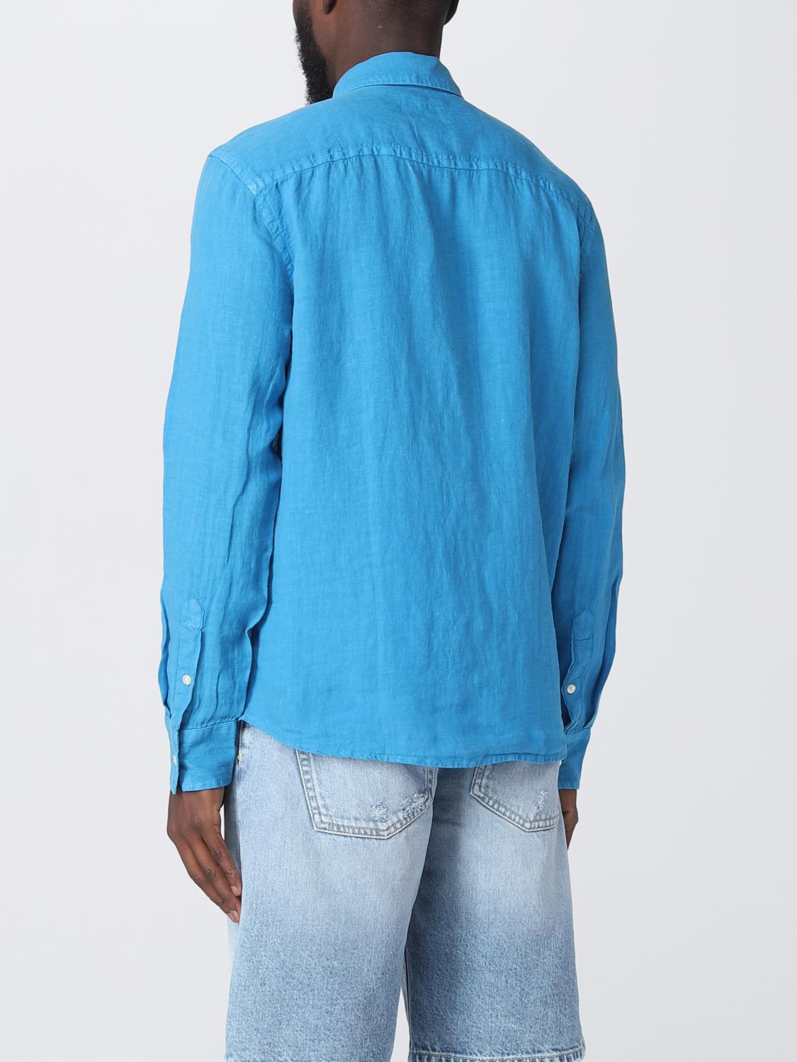 PEUTEREY CAMICIA: Camicia Peuterey in lino, Blue - Img 2