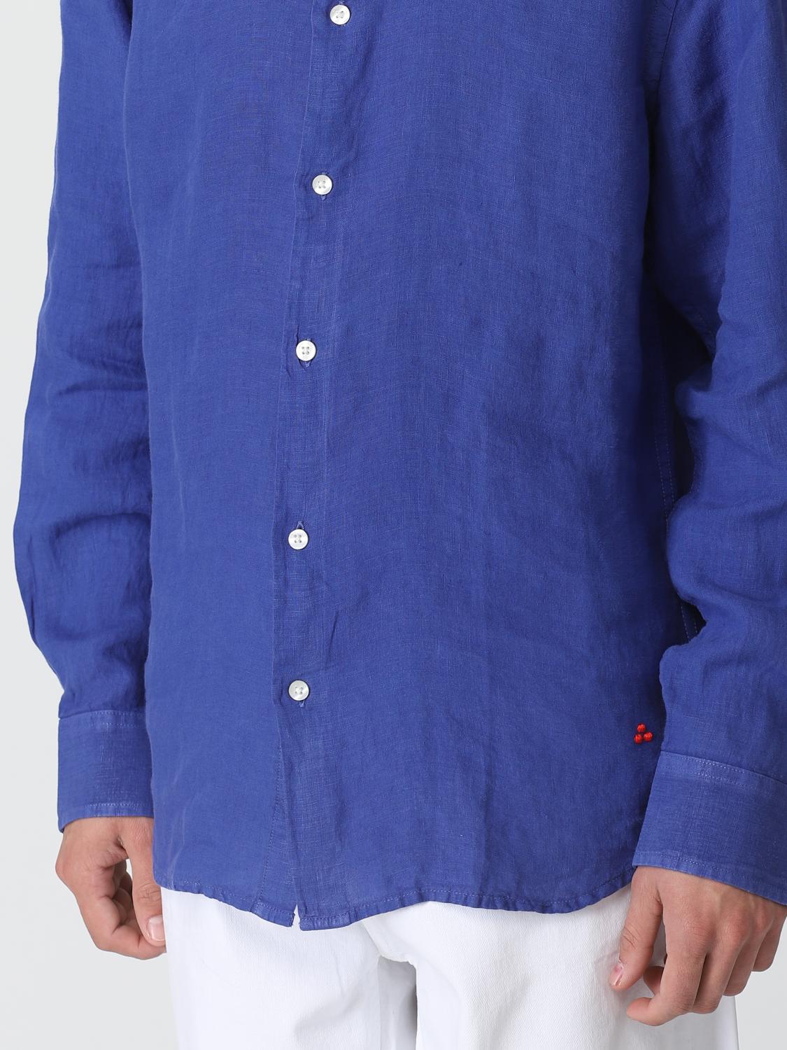 PEUTEREY CAMICIA: Camicia Peuterey in lino, Blue Navy - Img 3