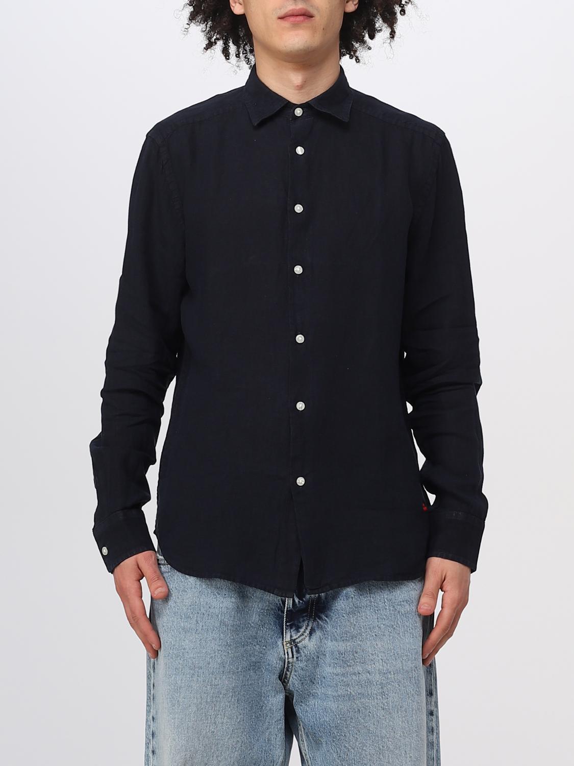 PEUTEREY CAMICIA: Camicia Peuterey in lino, Marine - Img 1