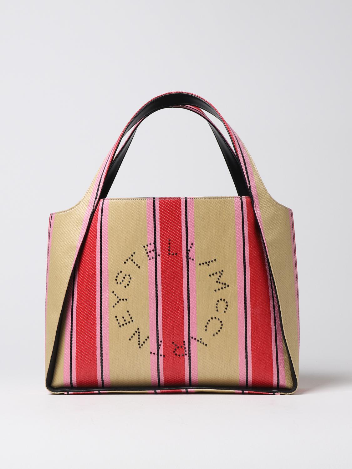 STELLA MCCARTNEY SHOULDER BAG: Stella McCarteny bag in raffia, Red - Img 1