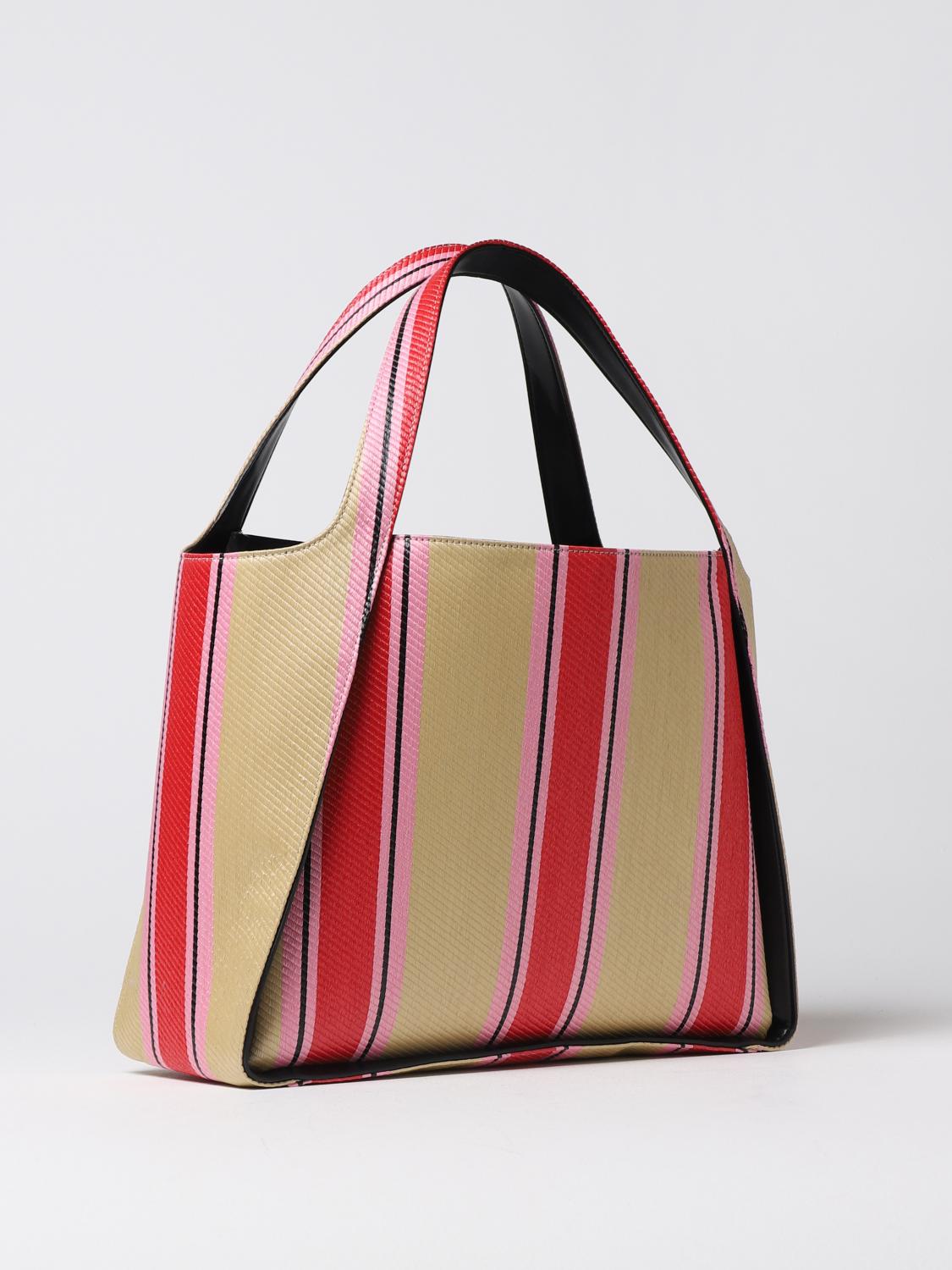 STELLA MCCARTNEY SHOULDER BAG: Stella McCarteny bag in raffia, Red - Img 2