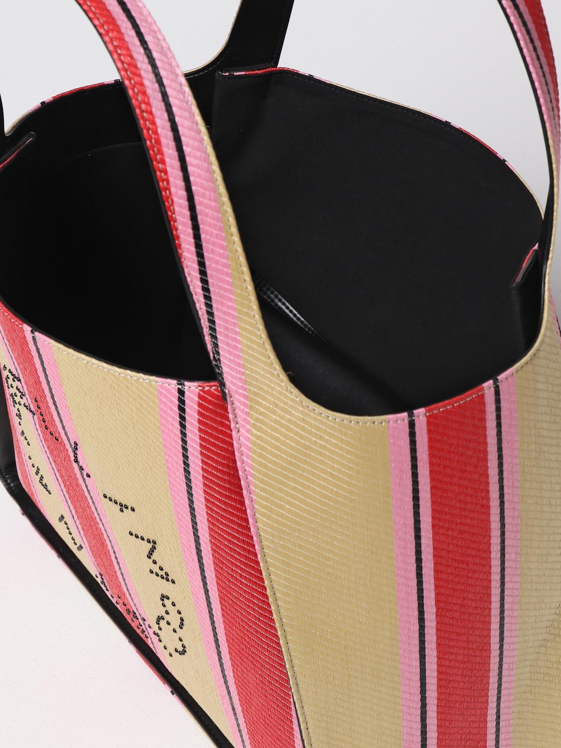 STELLA MCCARTNEY SHOULDER BAG: Stella McCarteny bag in raffia, Red - Img 4