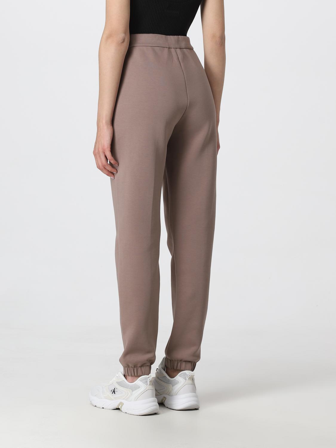 CALVIN KLEIN PANTALONI: Pantalone Calvin Klein in misto cotone, Beige - Img 2