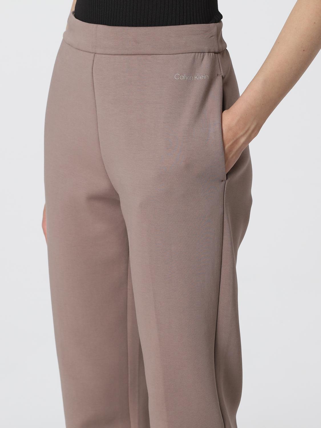 CALVIN KLEIN PANTALONI: Pantalone Calvin Klein in misto cotone, Beige - Img 3