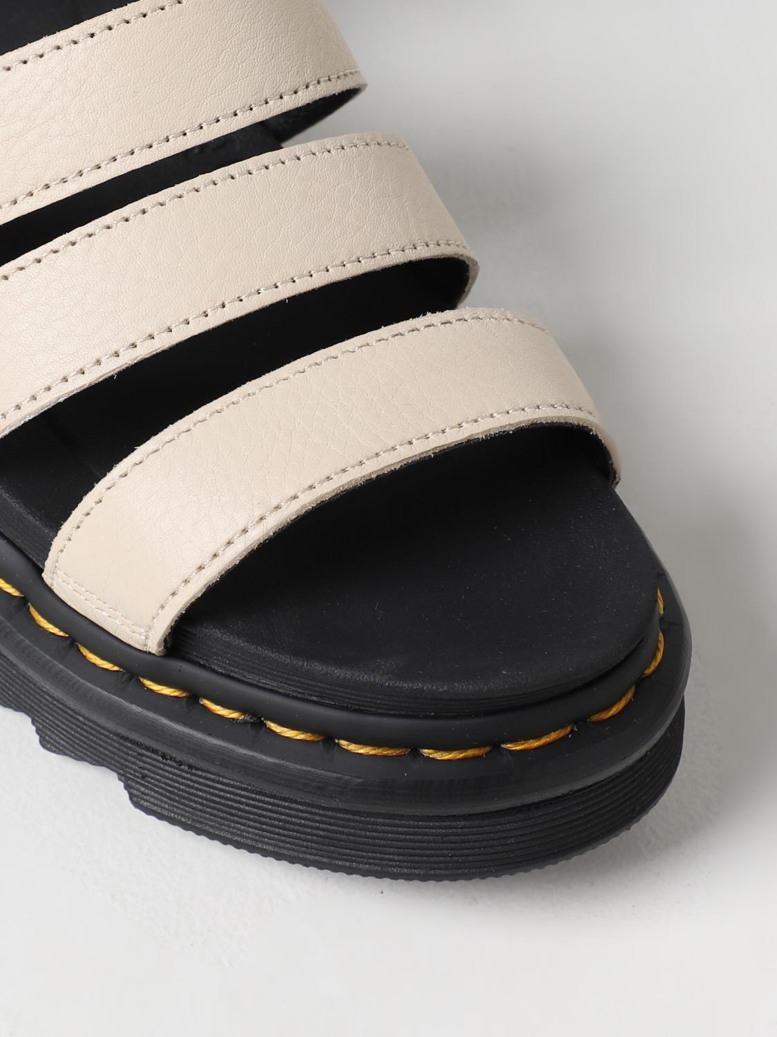 Dr. Martens Outlet: Heeled sandals woman - Beige | Dr