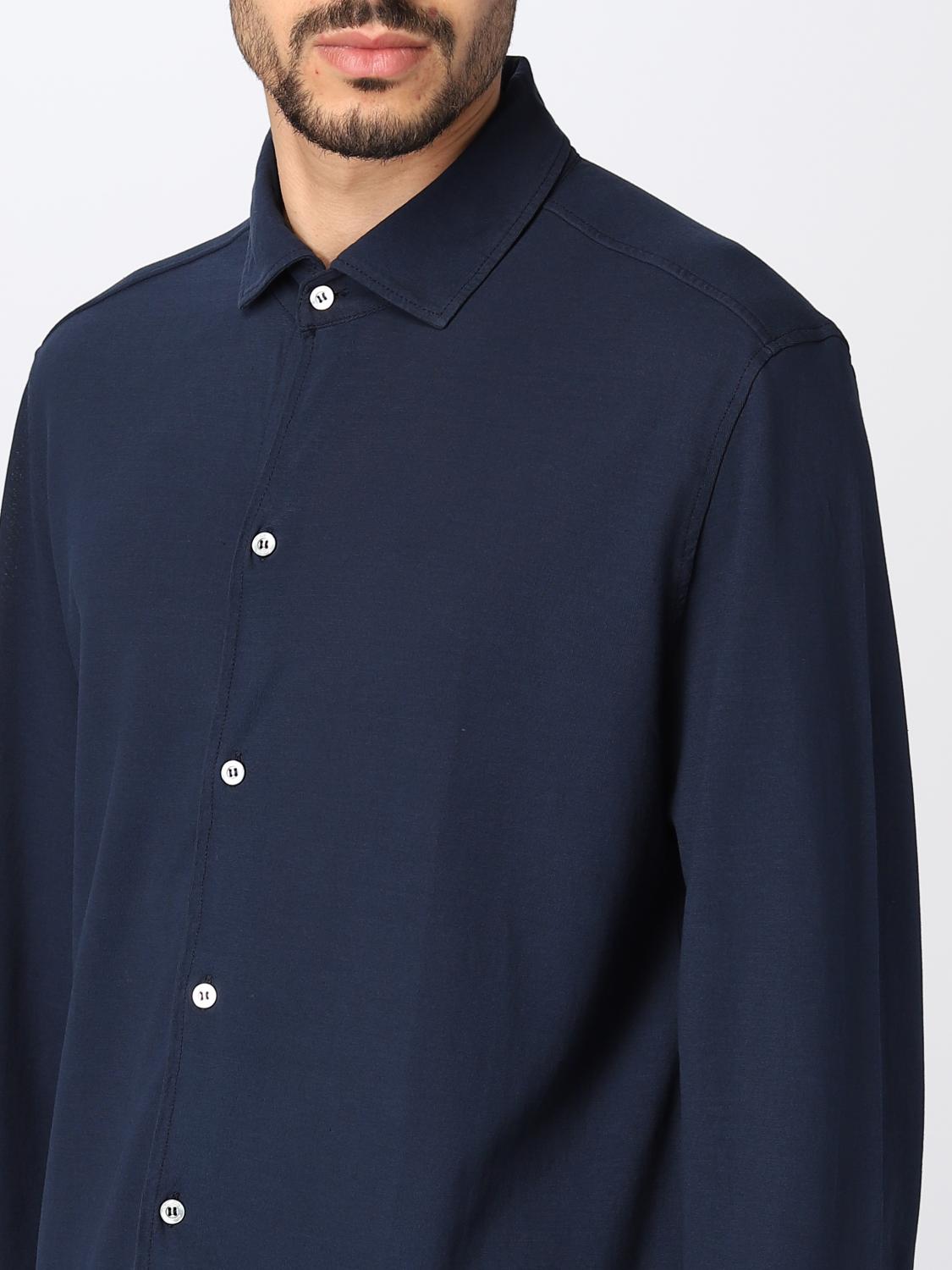 DRUMOHR CAMISA: Camisa hombre Drumohr, Azul Oscuro 1 - Img 3