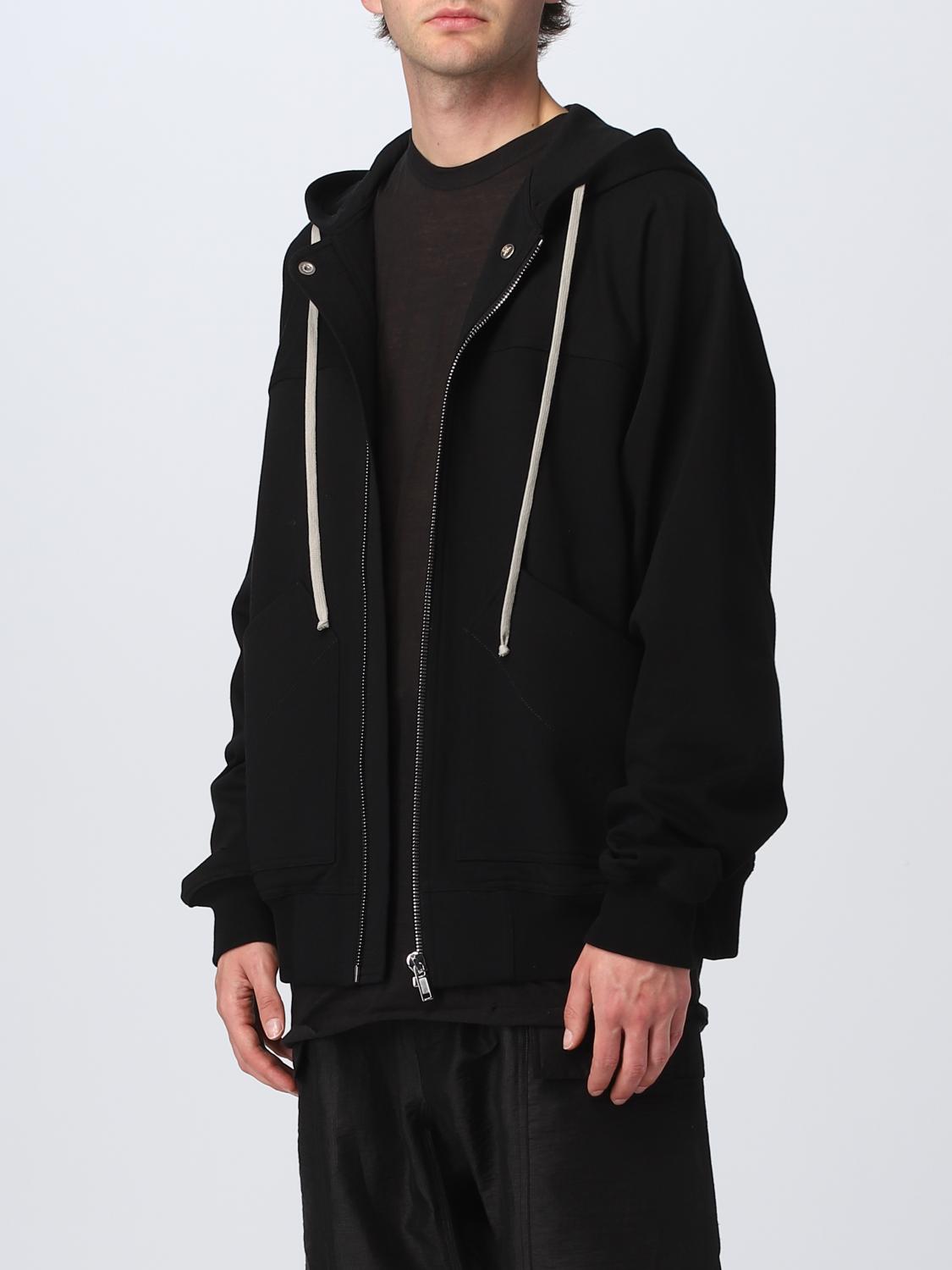RICK OWENS SUDADERA: Sudadera hombre Rick Owens, Negro - Img 4