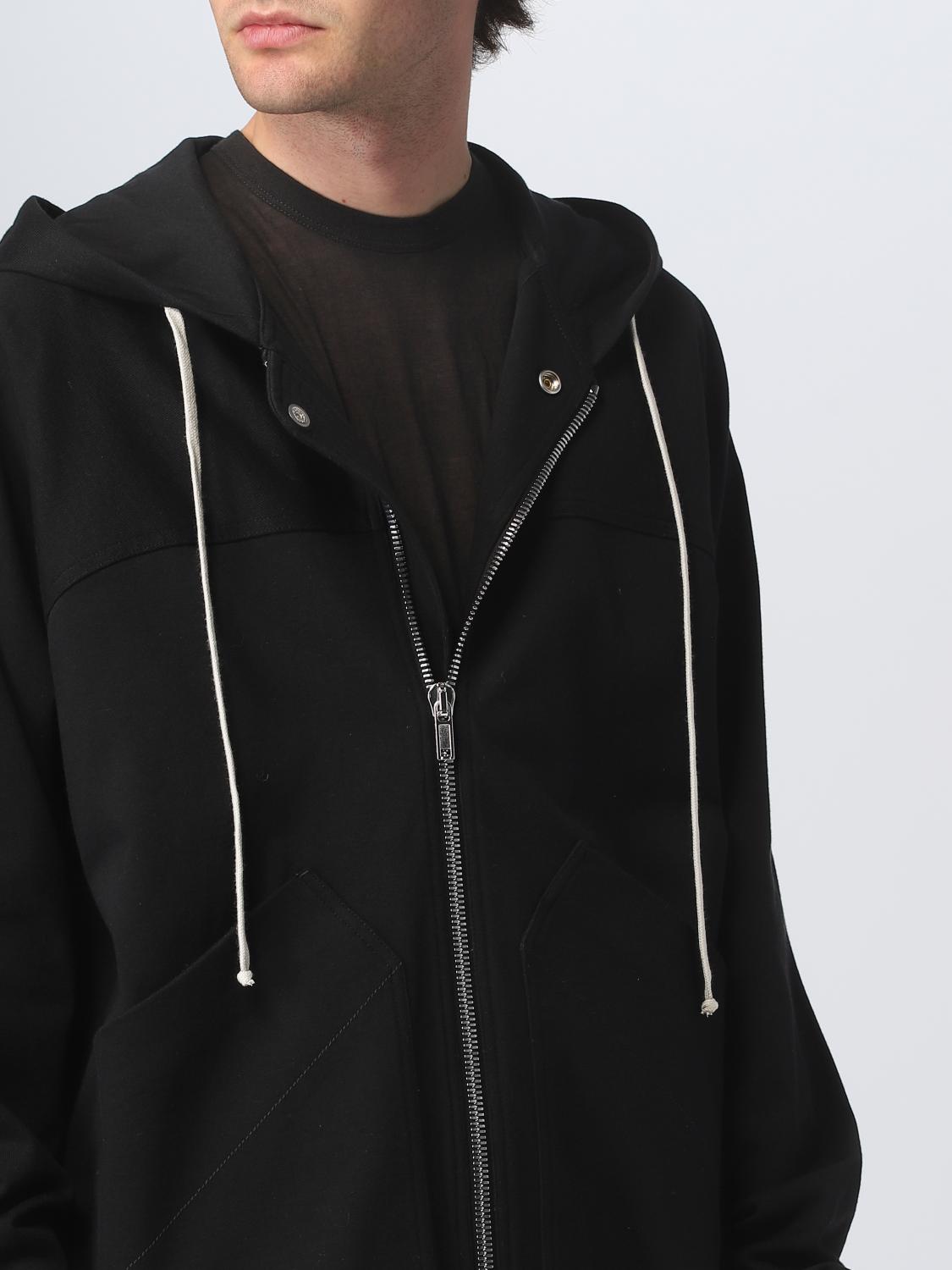 RICK OWENS SUDADERA: Sudadera hombre Rick Owens, Negro - Img 5