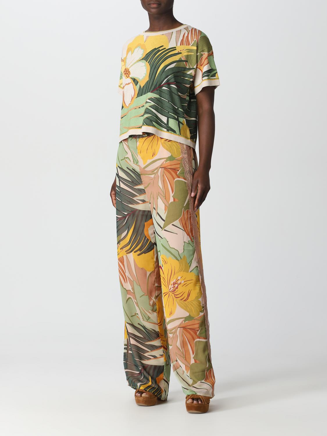 ACTITUDE TWINSET TOP: Blusa Actitude Twinset in cotone, Fantasia - Img 2