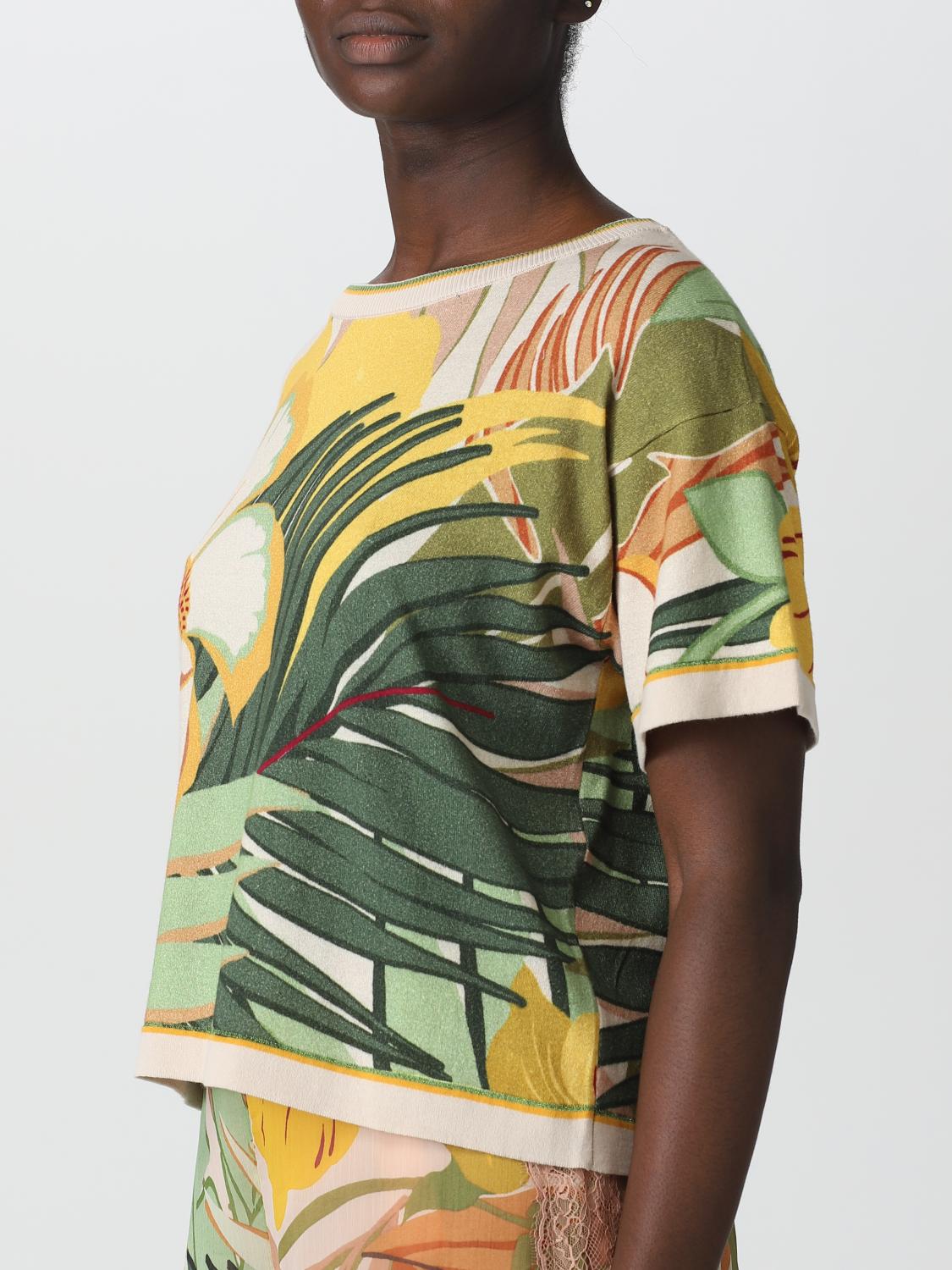 ACTITUDE TWINSET TOP: Blusa Actitude Twinset in cotone, Fantasia - Img 4