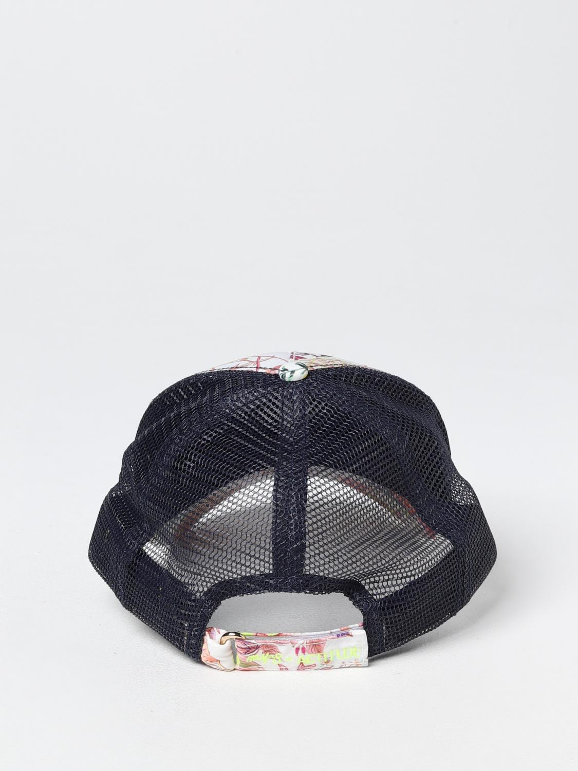 ACTITUDE TWINSET CAPPELLO: Cappello Actitude Twinset con stampa floreale, Bianco - Img 3