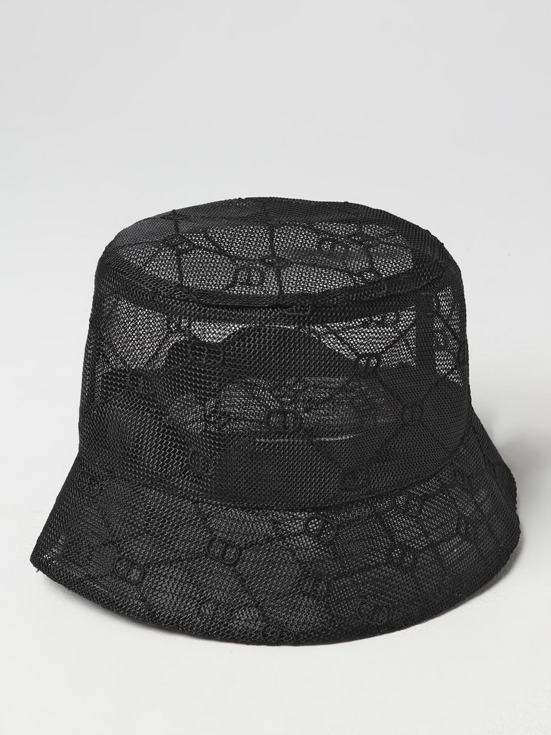 TWINSET HAT: Twinset hat in mesh, Black - Img 1