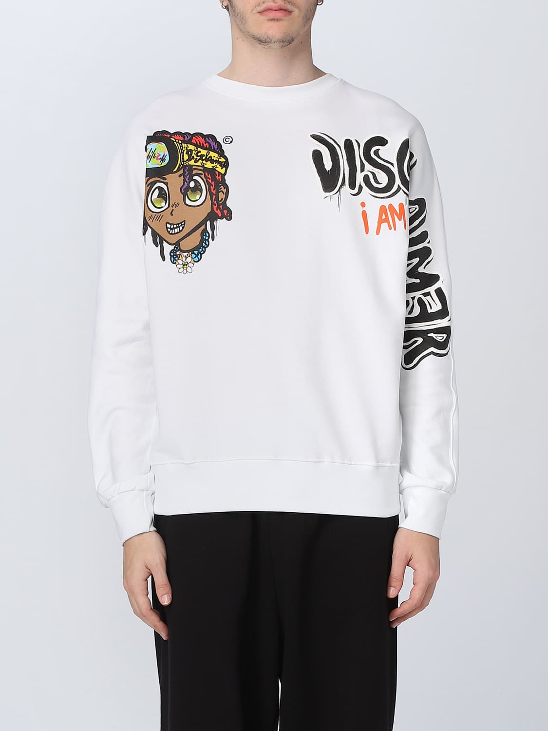 DISCLAIMER SUDADERA: Sudadera hombre Disclaimer, Blanco - Img 1