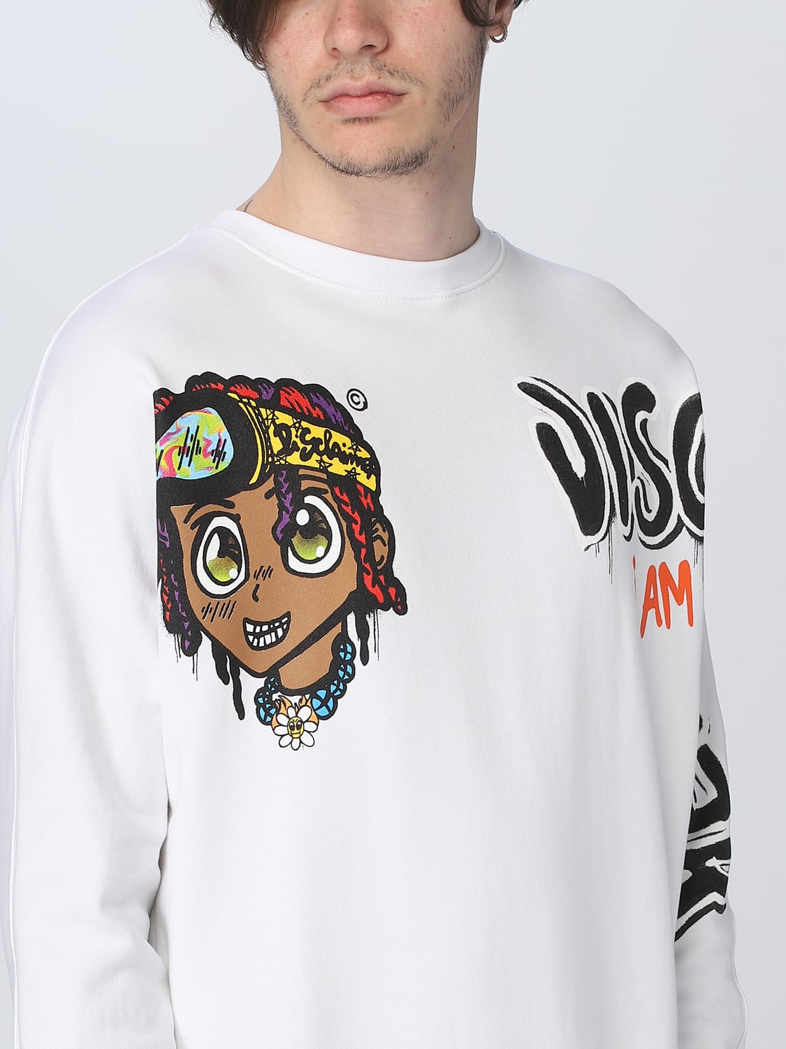 DISCLAIMER SUDADERA: Sudadera hombre Disclaimer, Blanco - Img 3