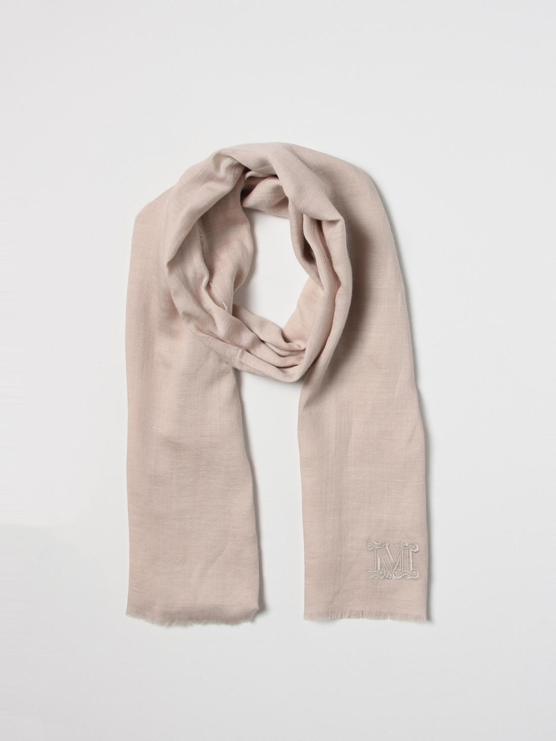 MAX MARA SCIARPA: Sciarpa Max Mara in misto seta con monogram jacquard, Beige - Img 2