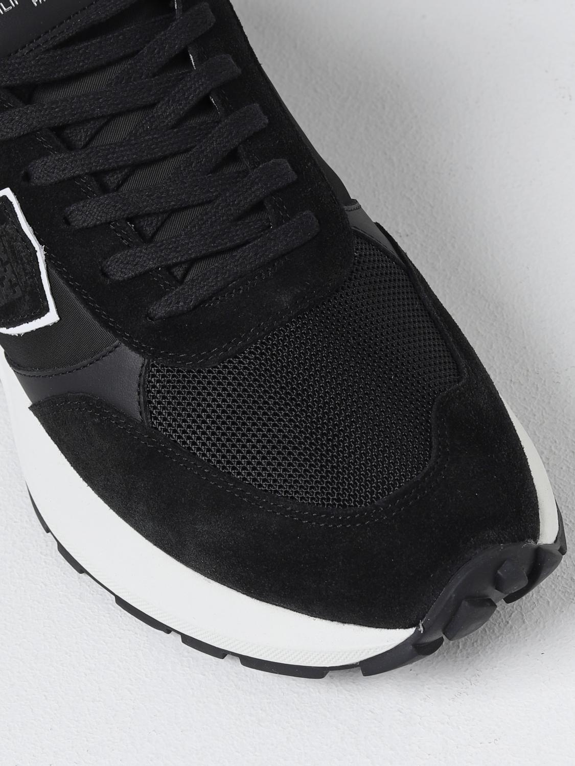 PHILIPPE MODEL SNEAKERS: Sneakers Antibes Philippe Model in camoscio e mesh, Nero - Img 4