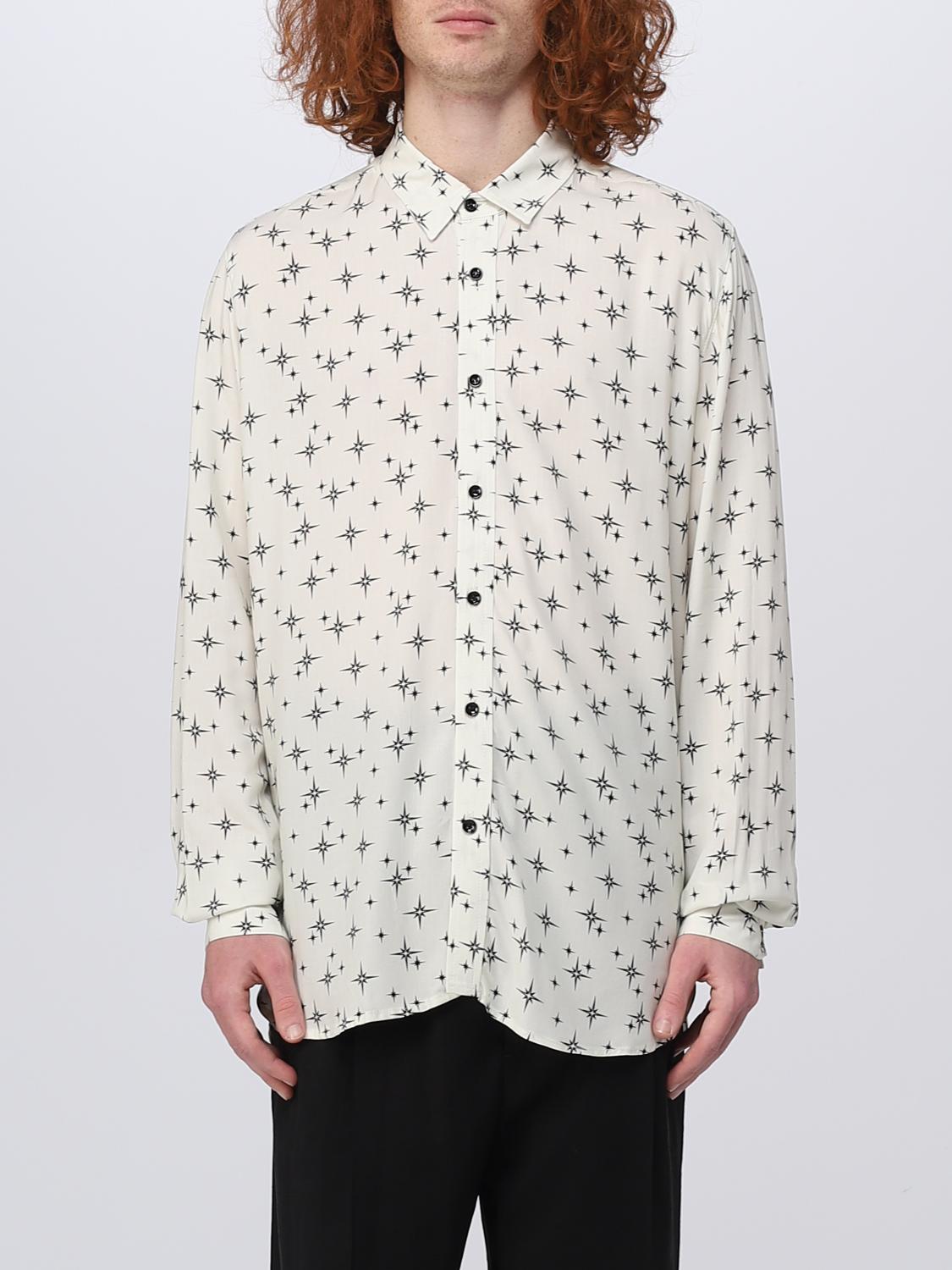 LANEUS CAMICIA: Camicia Laneus in seta stampata, Bianco - Img 1