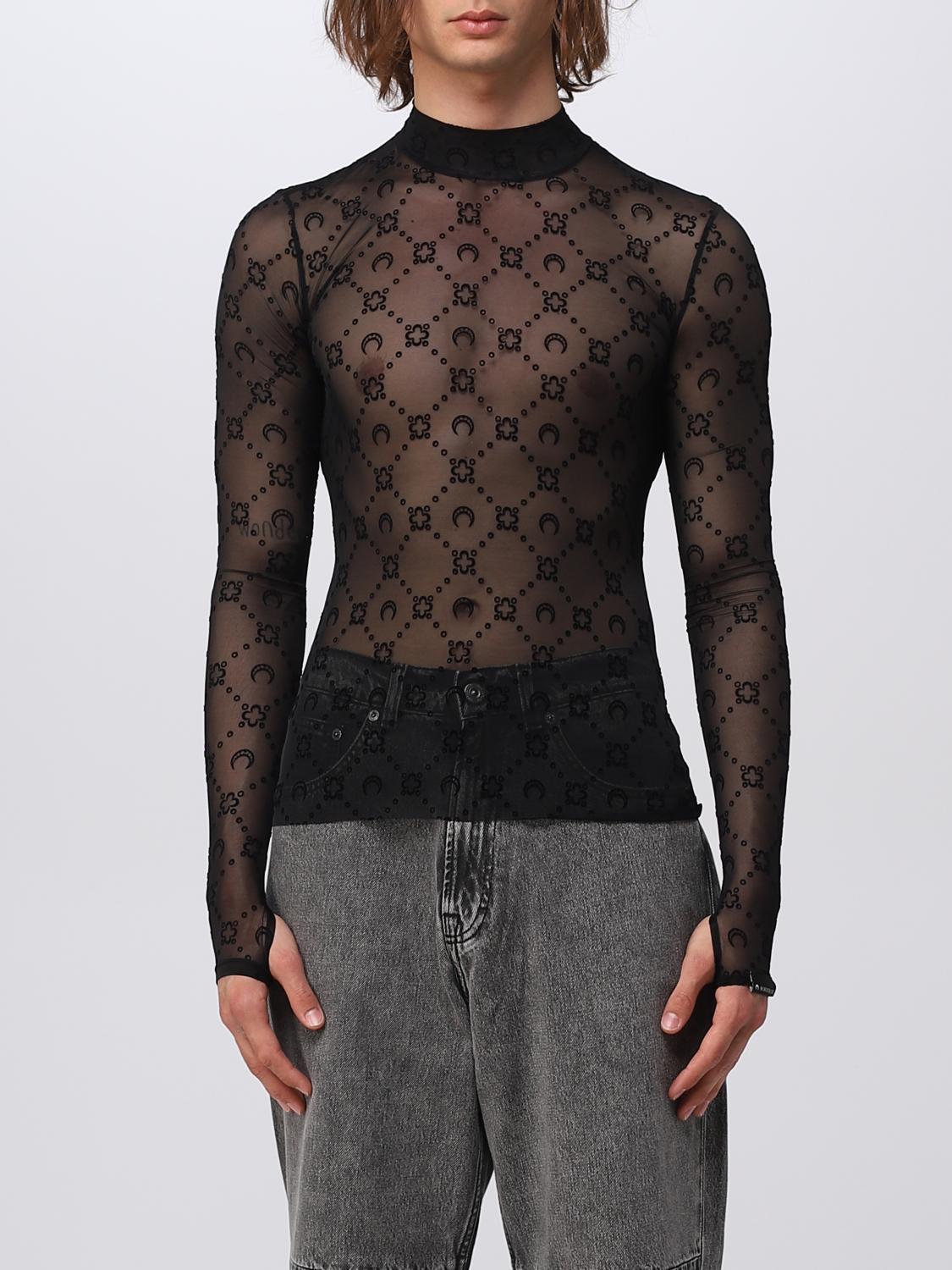 MARINE SERRE JUMPER: Jumper men Marine Serre, Black - Img 1