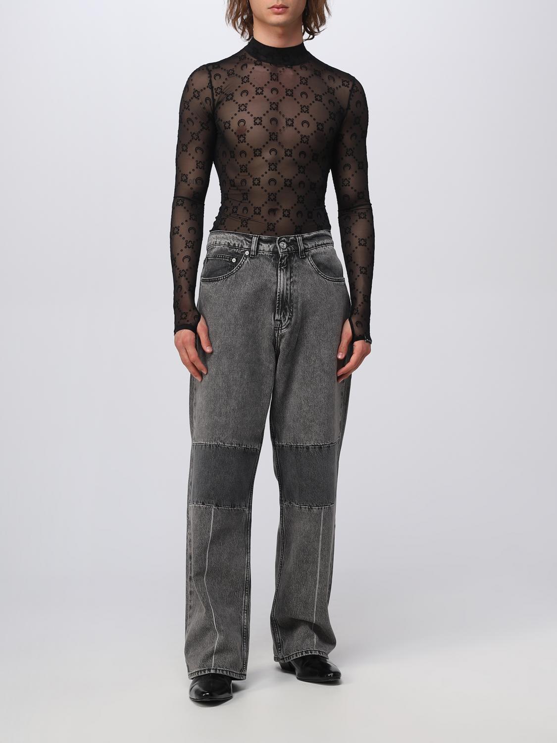 MARINE SERRE JUMPER: Jumper men Marine Serre, Black - Img 2