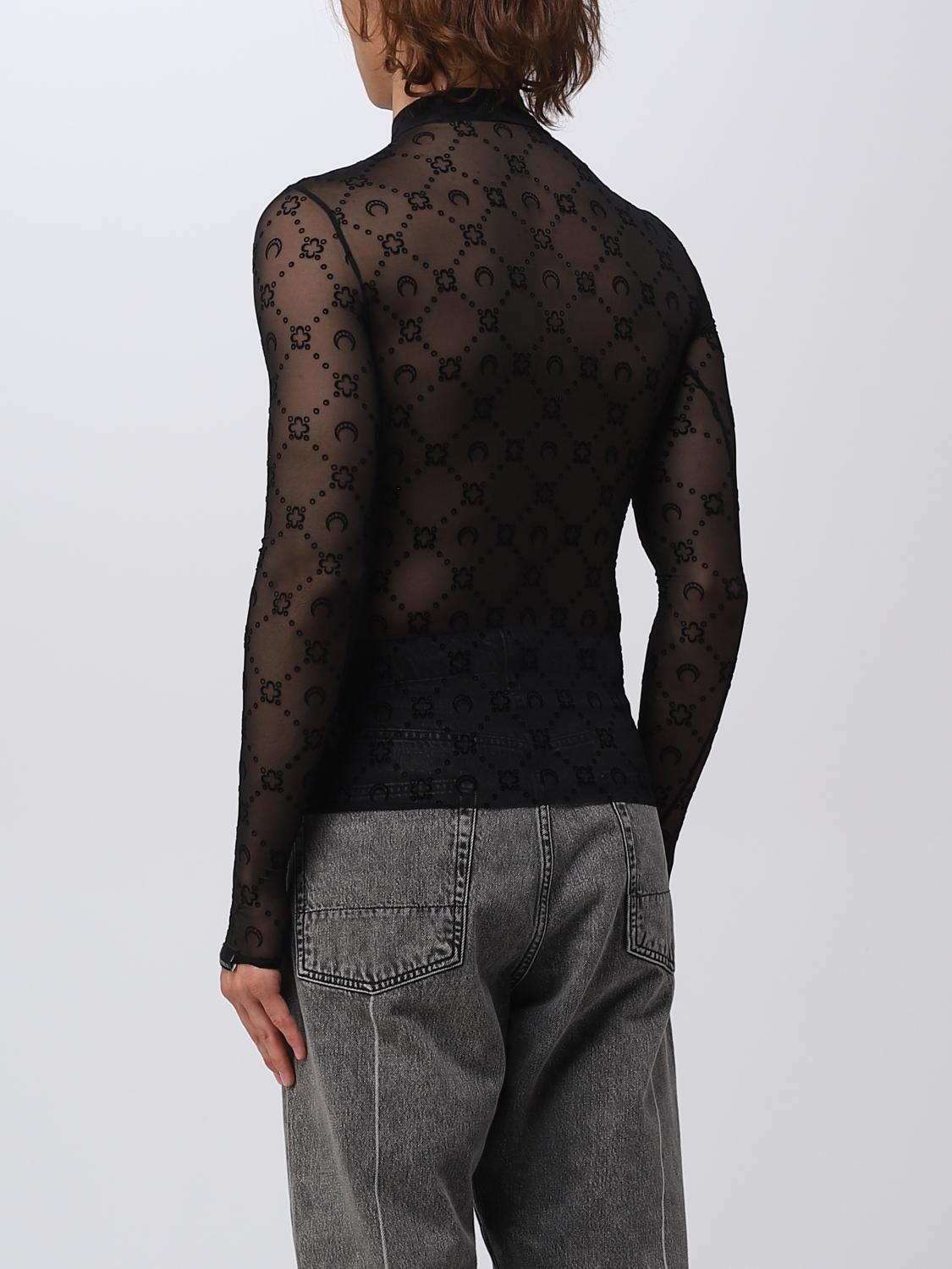 MARINE SERRE JUMPER: Jumper men Marine Serre, Black - Img 3