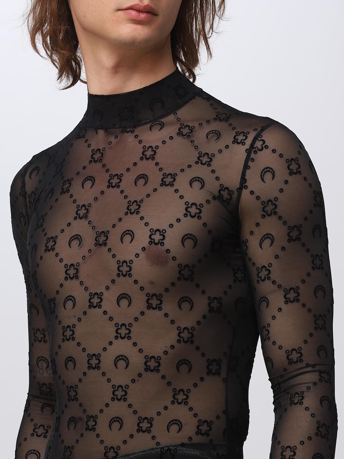 MARINE SERRE JUMPER: Jumper men Marine Serre, Black - Img 4