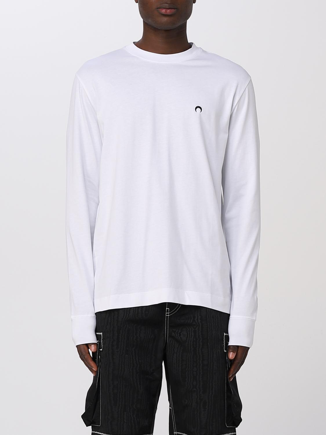 MARINE SERRE: Polo shirt men - White | Marine Serre sweatshirt