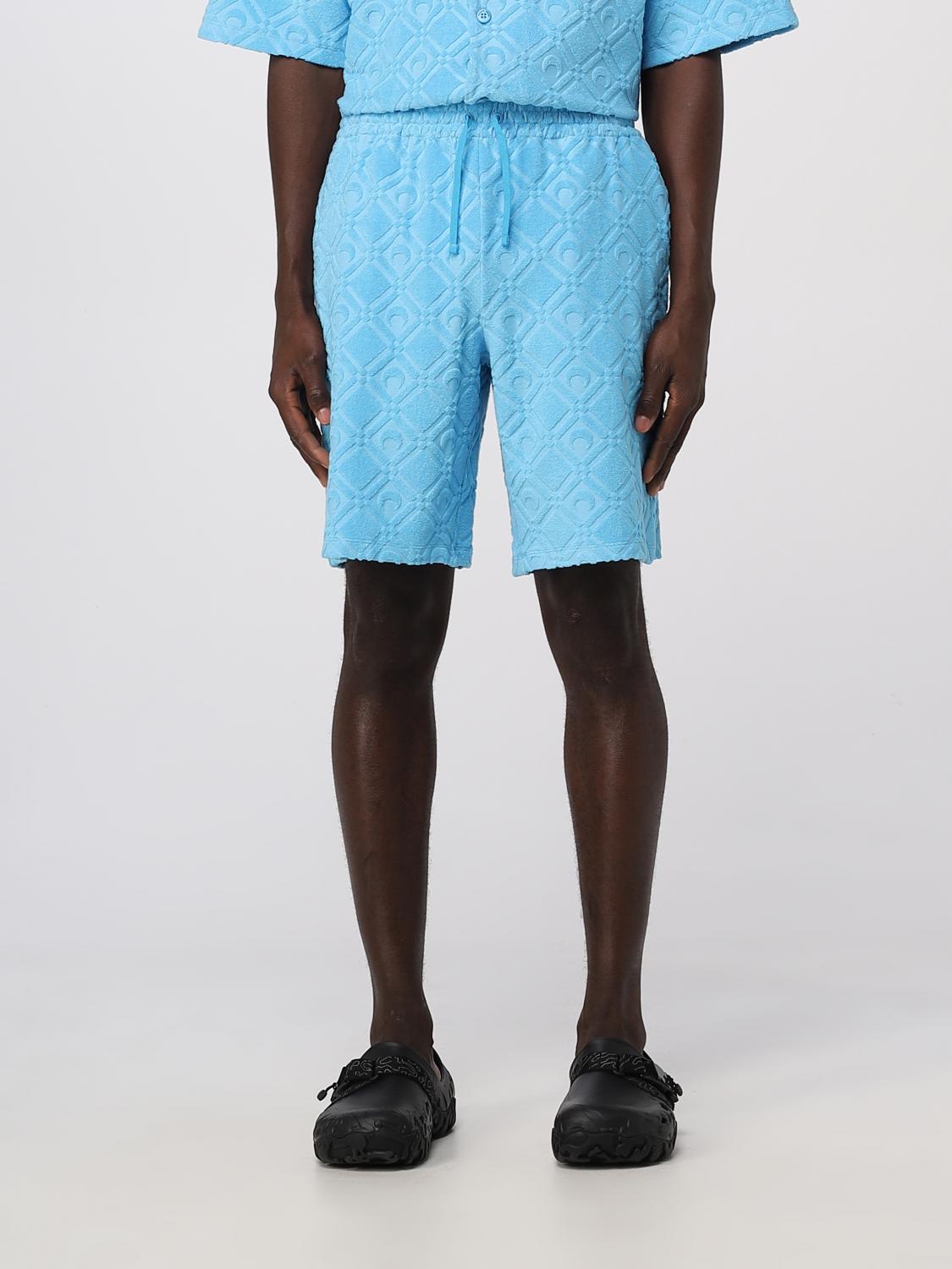 MARINE SERRE ショートパンツ: ショートパンツ メンズ Marine Serre, アジュール - Img 1