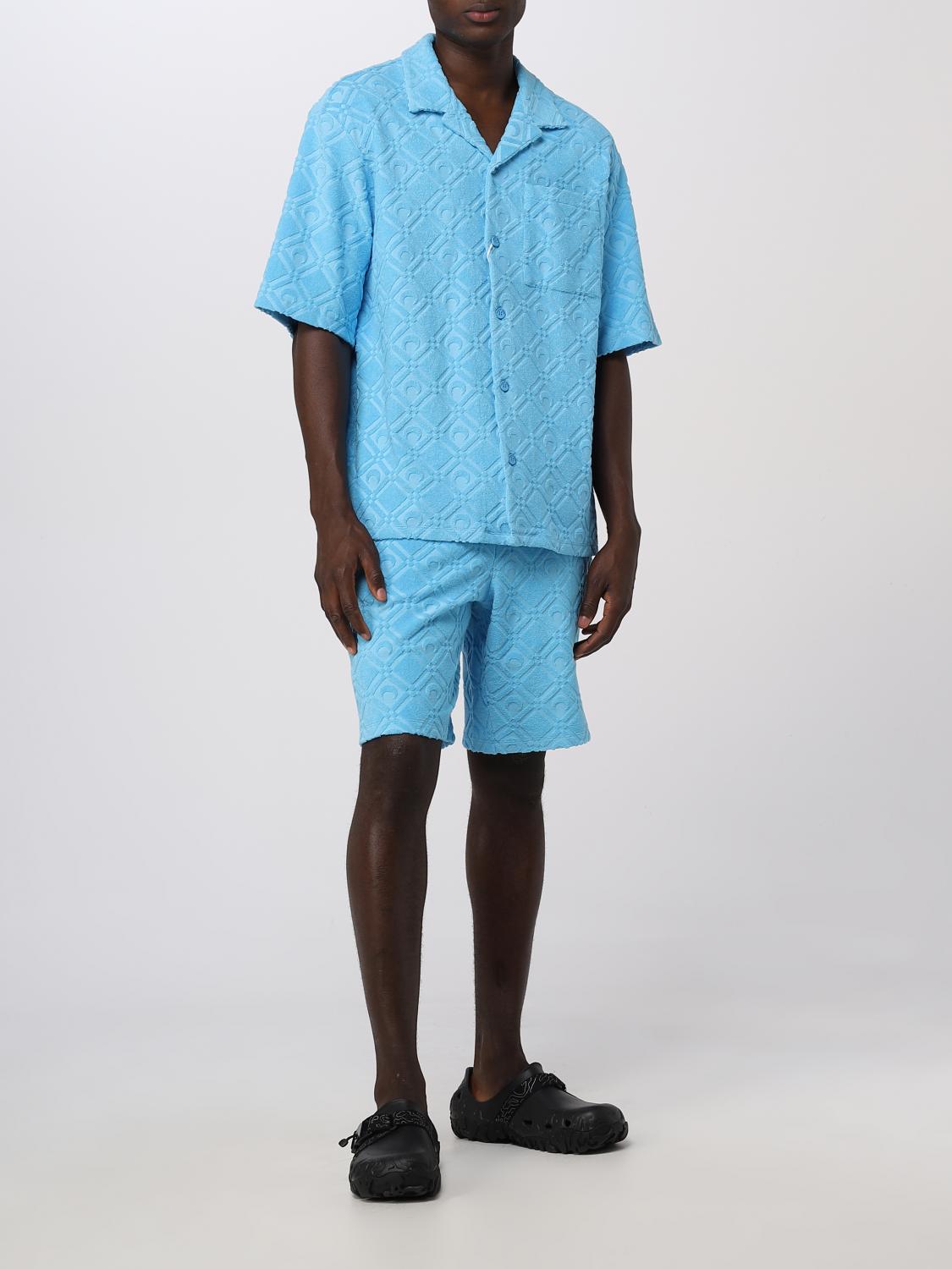 MARINE SERRE ショートパンツ: ショートパンツ メンズ Marine Serre, アジュール - Img 2