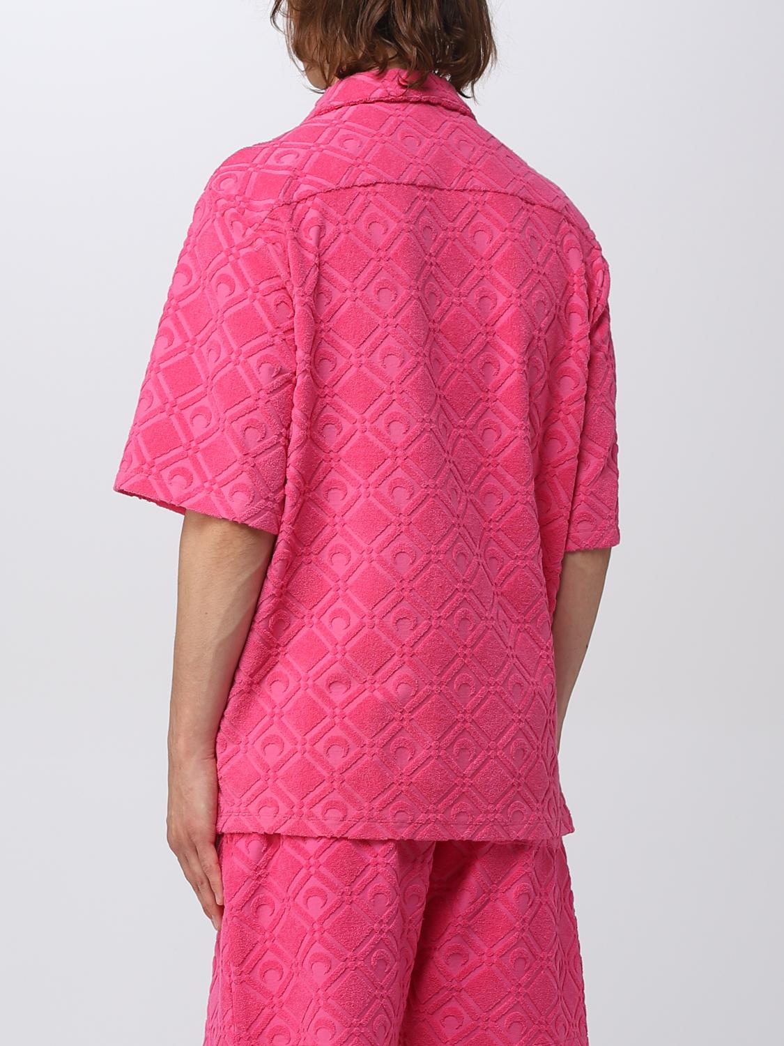 MARINE SERRE SHIRT: Shirt men Marine Serre, Fuchsia - Img 3